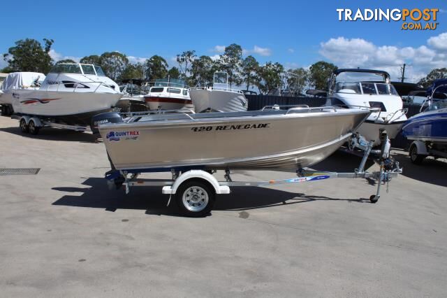 Quintrex 420 Renegade TS(Tiller Steer) + Yamaha F40hp 4-Stroke - Pack 1 for sale online prices