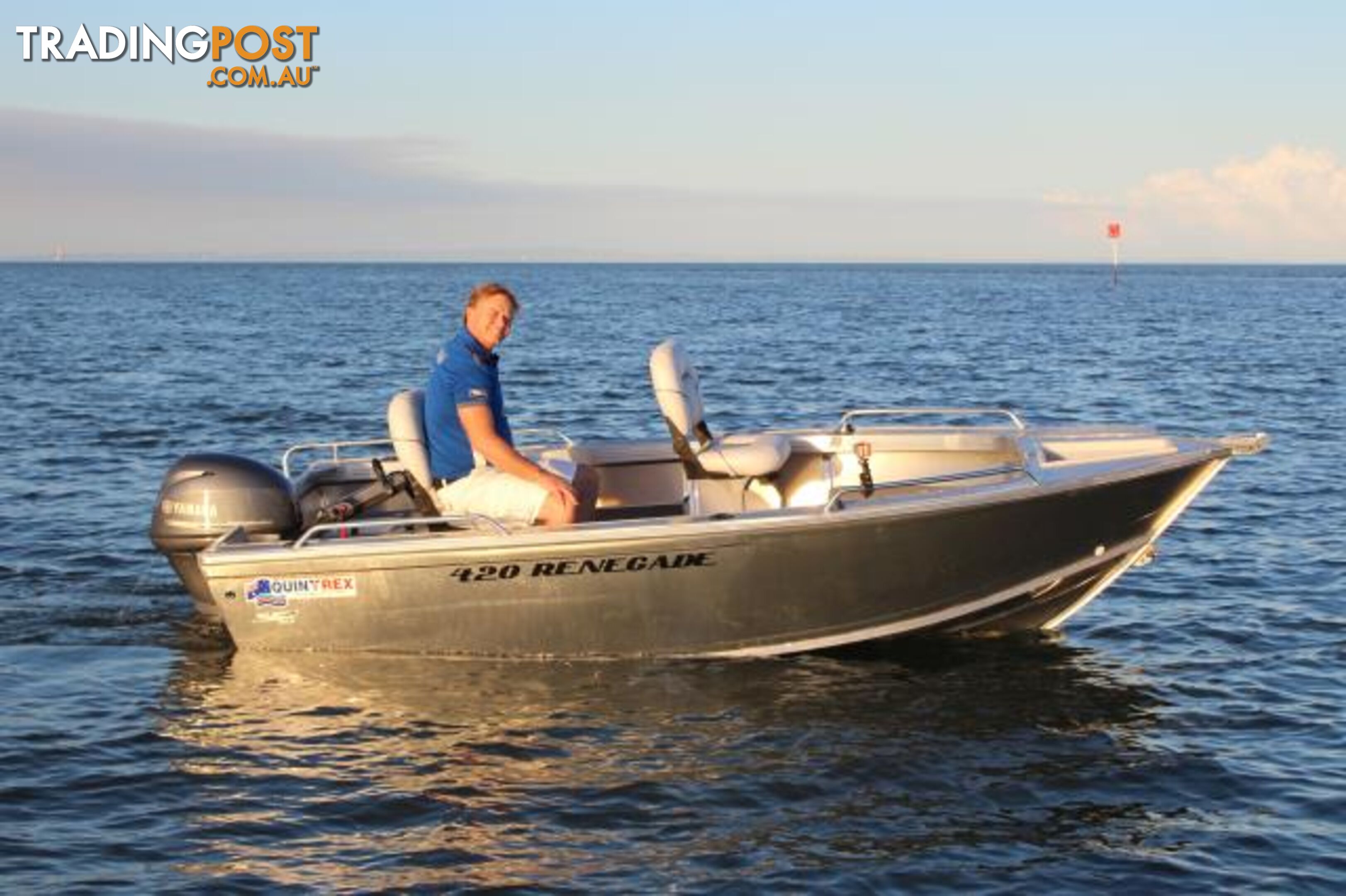 Quintrex 420 Renegade TS(Tiller Steer) + Yamaha F40hp 4-Stroke - Pack 1 for sale online prices