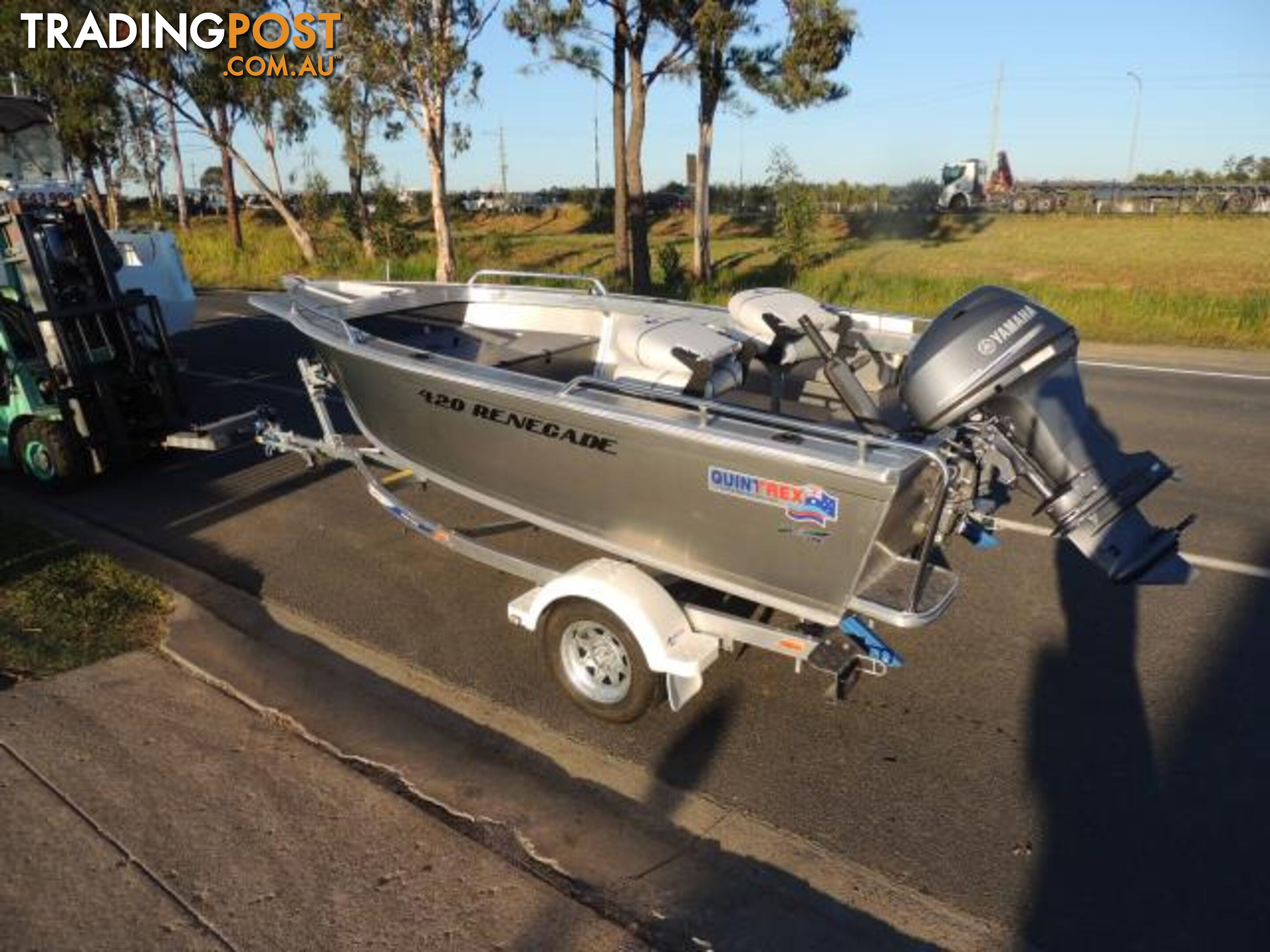 Quintrex 420 Renegade TS(Tiller Steer) + Yamaha F40hp 4-Stroke - Pack 1 for sale online prices