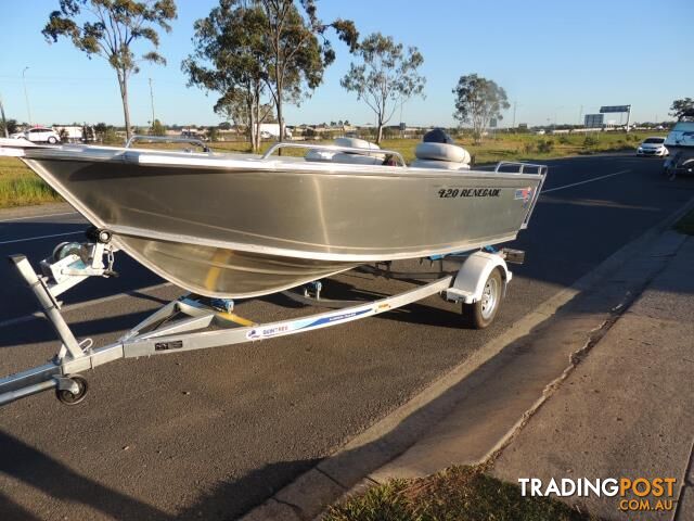 Quintrex 420 Renegade TS(Tiller Steer) + Yamaha F40hp 4-Stroke - Pack 1 for sale online prices