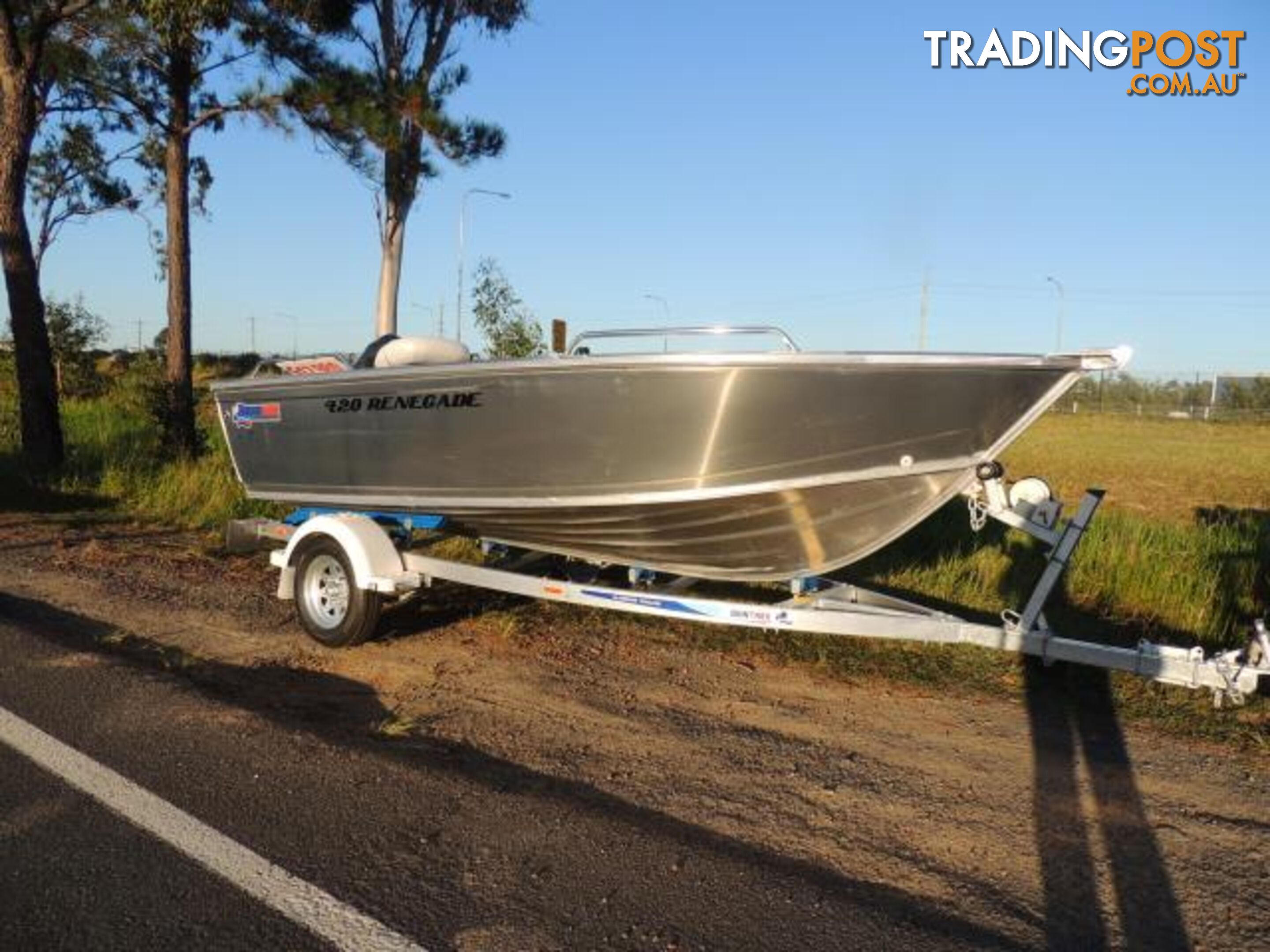 Quintrex 420 Renegade TS(Tiller Steer) + Yamaha F40hp 4-Stroke - Pack 1 for sale online prices