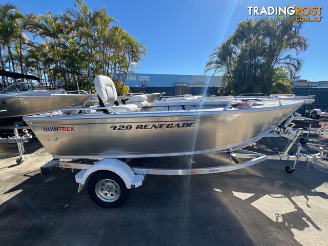 Quintrex 420 Renegade TS + Yamaha F50HP - In Stock Now