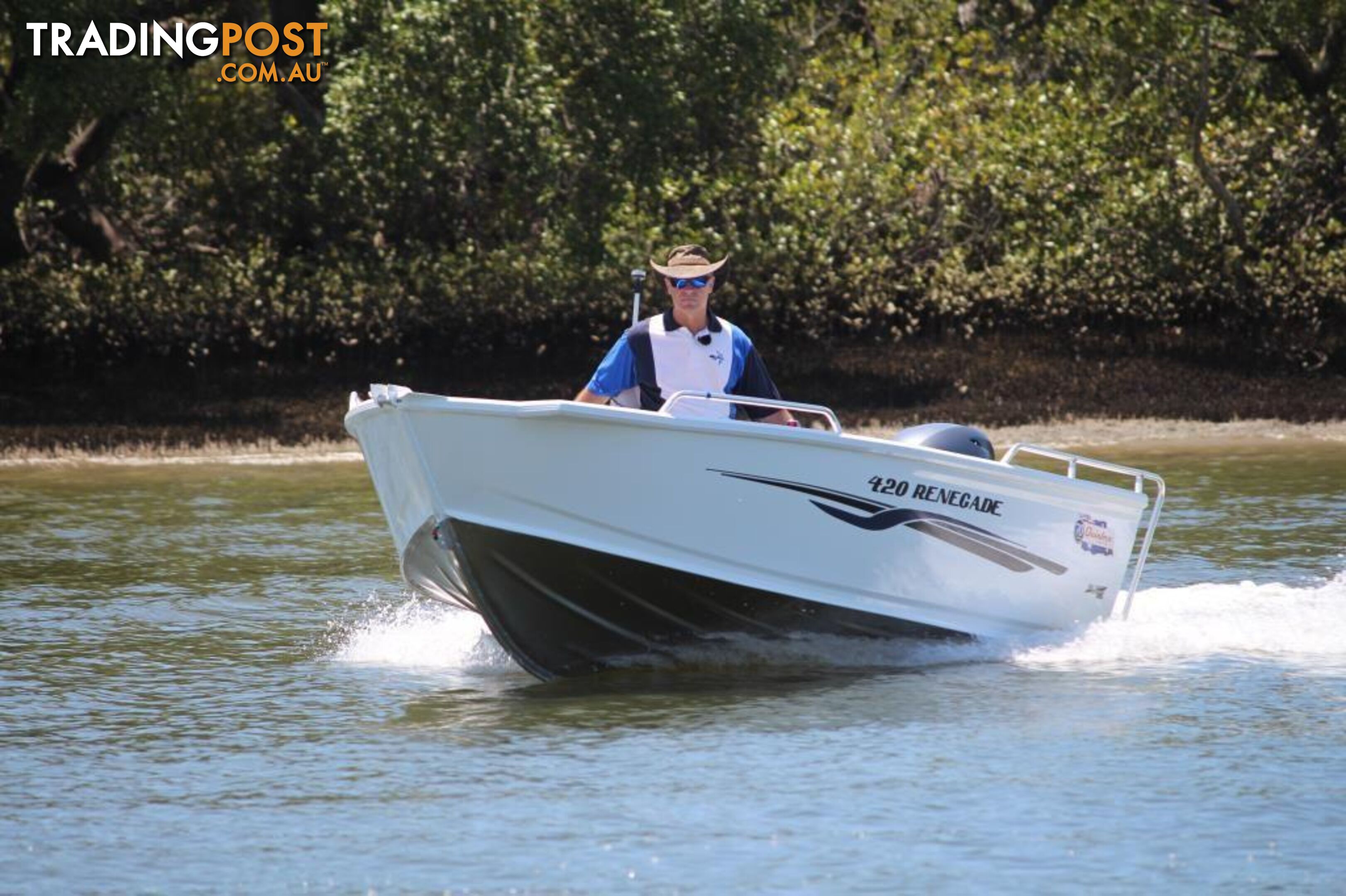 Quintrex 420 Renegade TS(Tiller Steer) + Yamaha F50hp 4-Stroke - Pack 3 for sale online prices