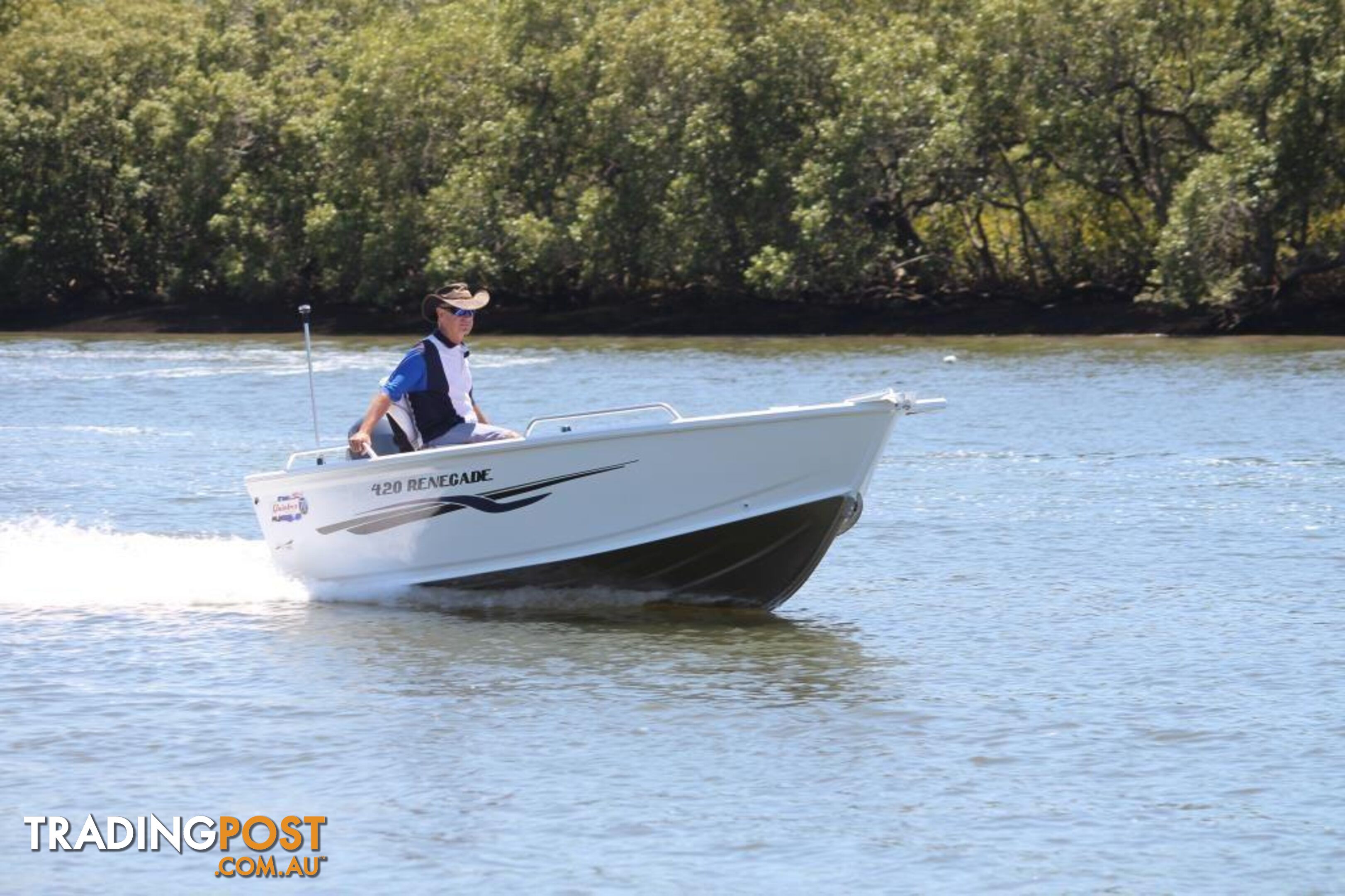 Quintrex 420 Renegade TS(Tiller Steer) + Yamaha F50hp 4-Stroke - Pack 3 for sale online prices