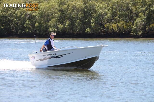 Quintrex 420 Renegade TS(Tiller Steer) + Yamaha F50hp 4-Stroke - Pack 3 for sale online prices