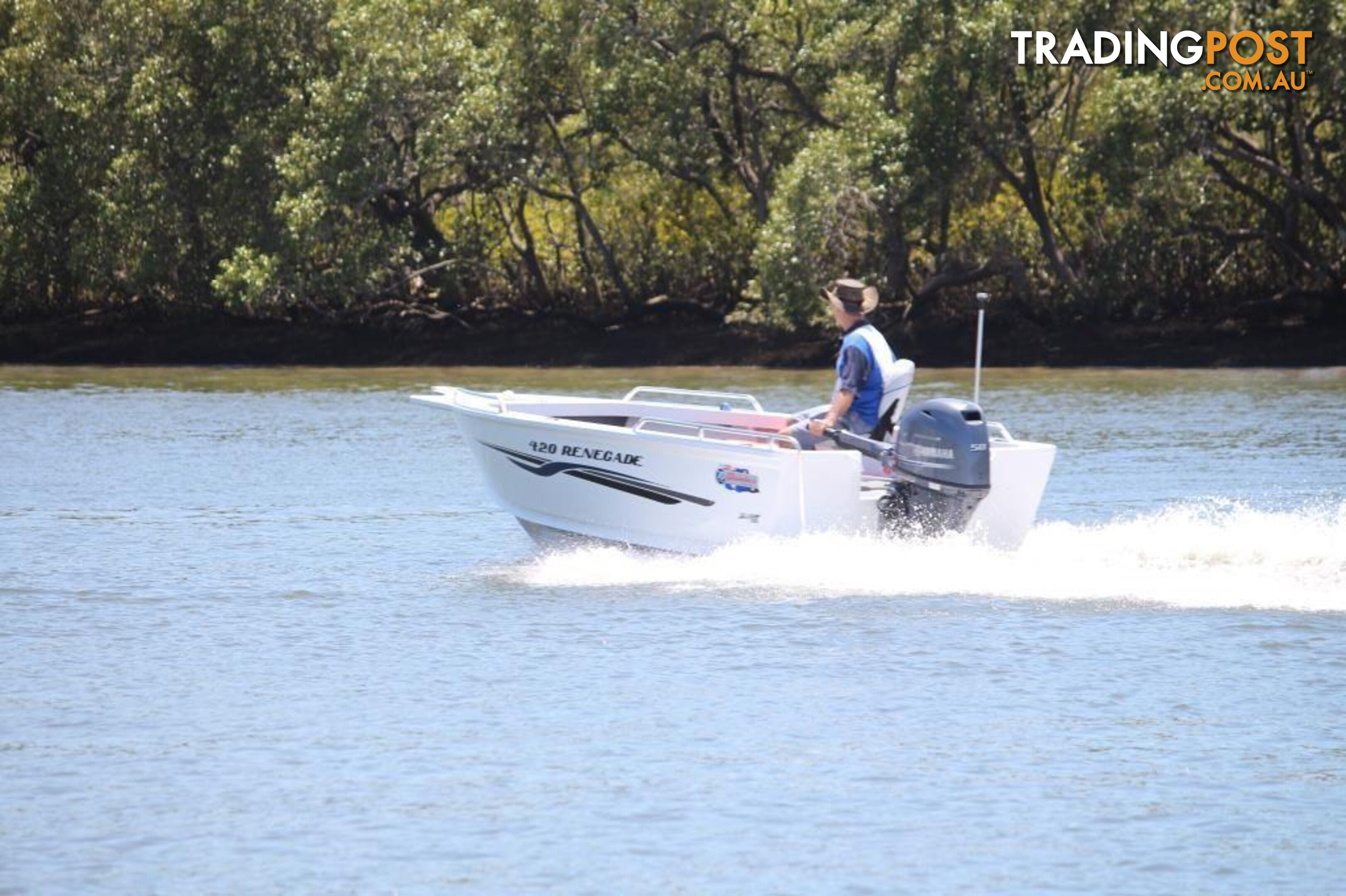 Quintrex 420 Renegade TS(Tiller Steer) + Yamaha F50hp 4-Stroke - Pack 3 for sale online prices