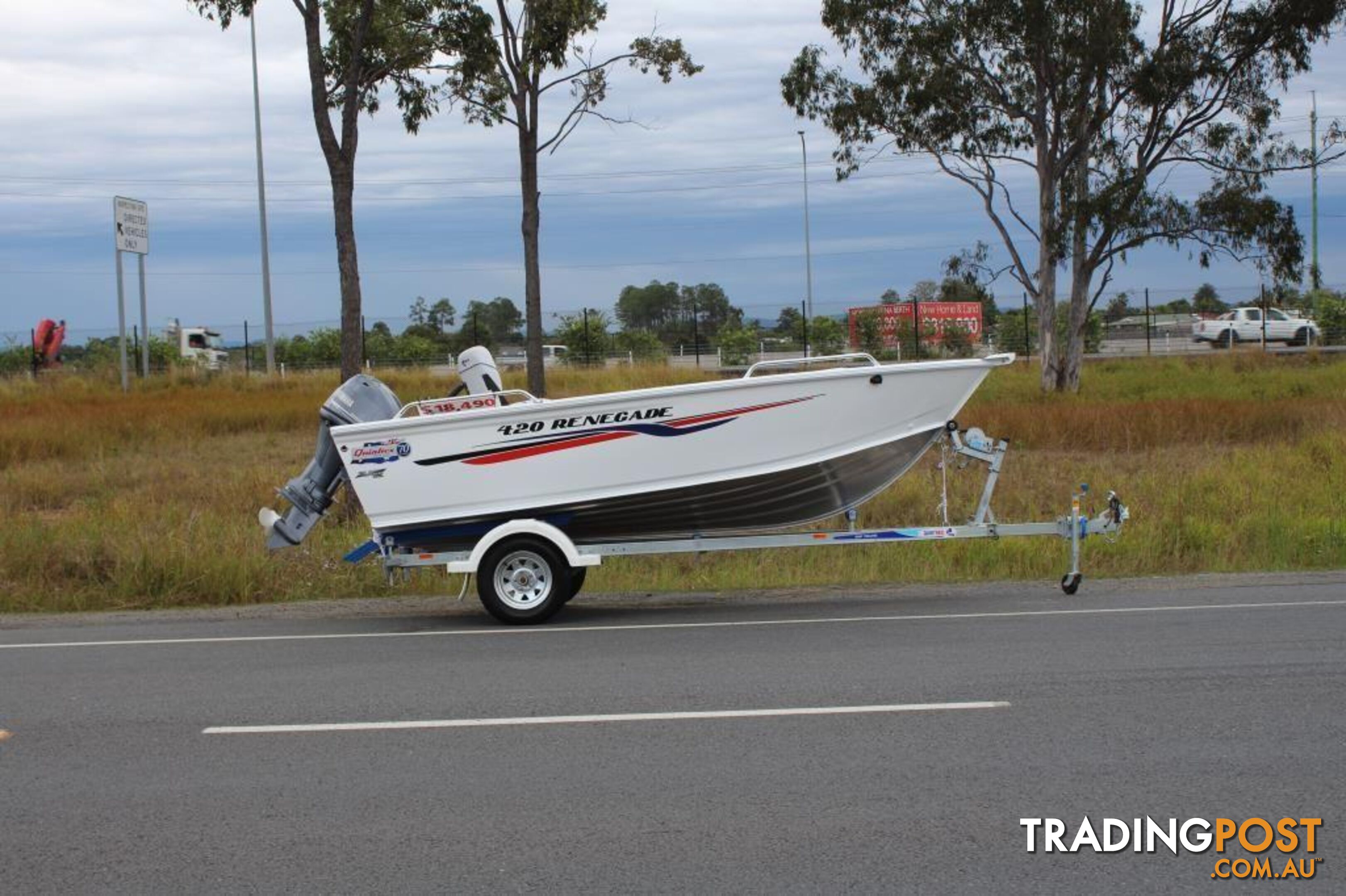 Quintrex 420 Renegade TS(Tiller Steer) + Yamaha F50hp 4-Stroke - Pack 3 for sale online prices