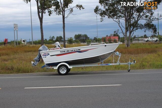 Quintrex 420 Renegade TS(Tiller Steer) + Yamaha F50hp 4-Stroke - Pack 3 for sale online prices