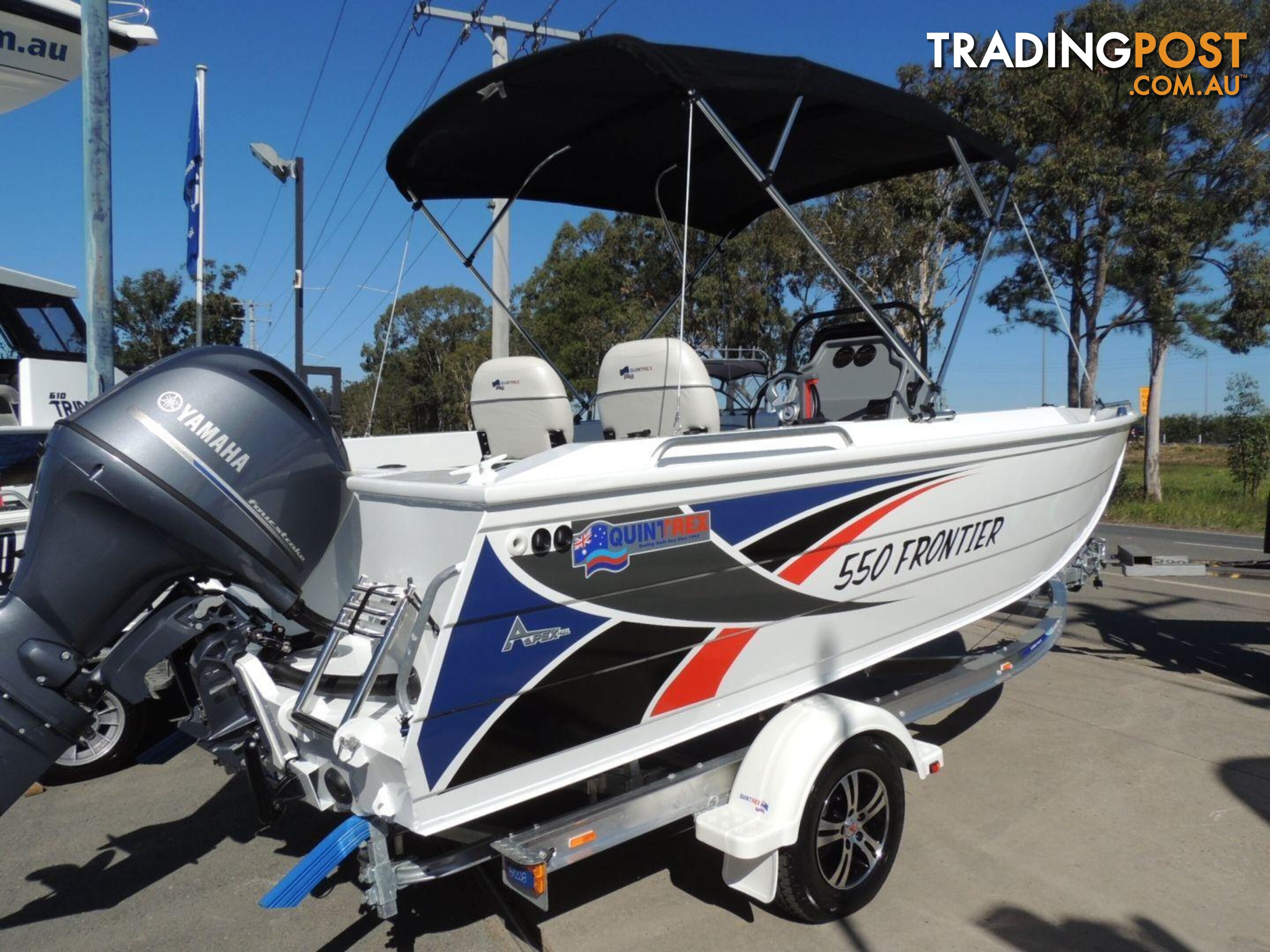 Quintrex 550 Frontier PRO + Yamaha F130hp 4-Stroke - PRO Pack for sale online prices