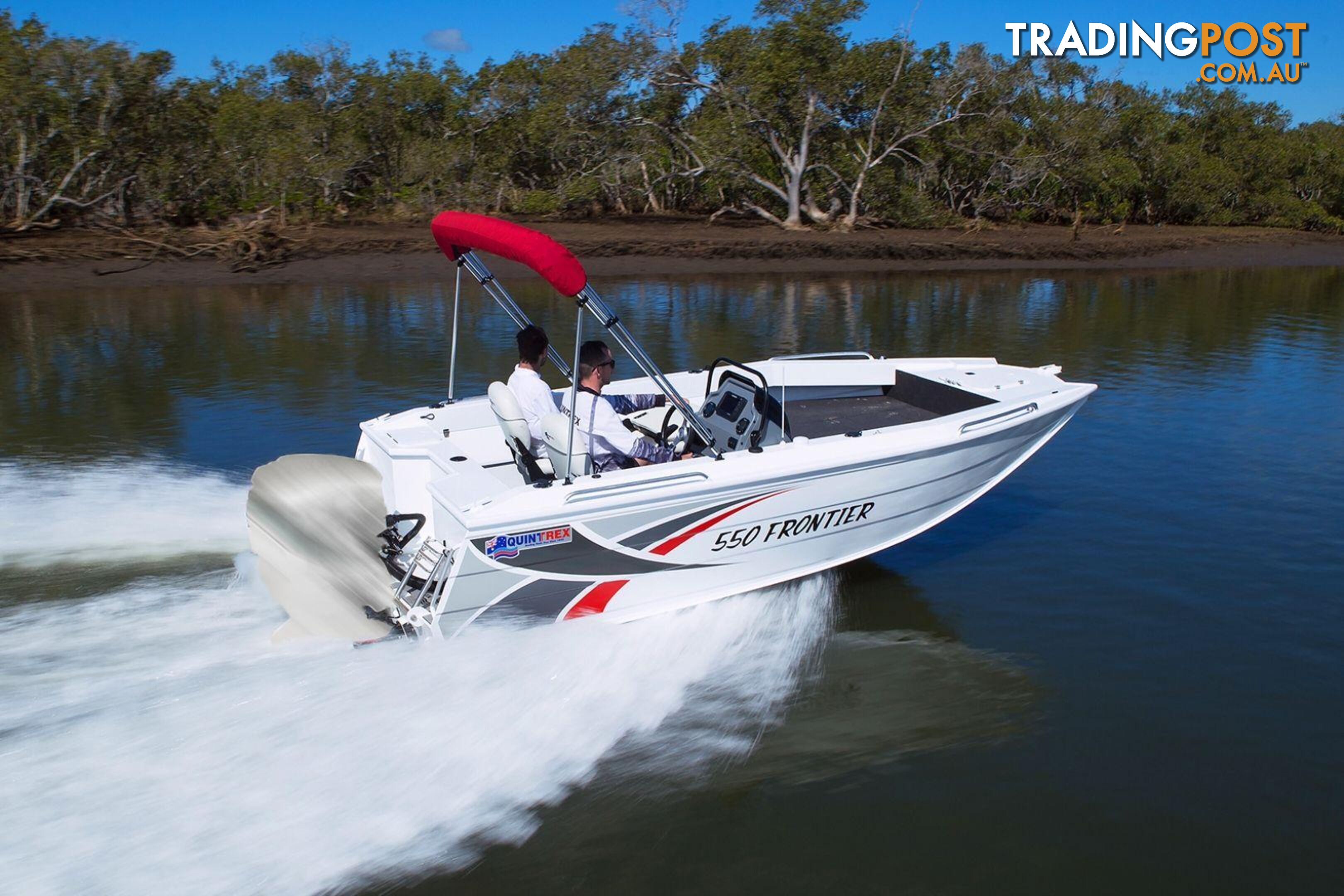 Quintrex 550 Frontier PRO + Yamaha F130hp 4-Stroke - PRO Pack for sale online prices