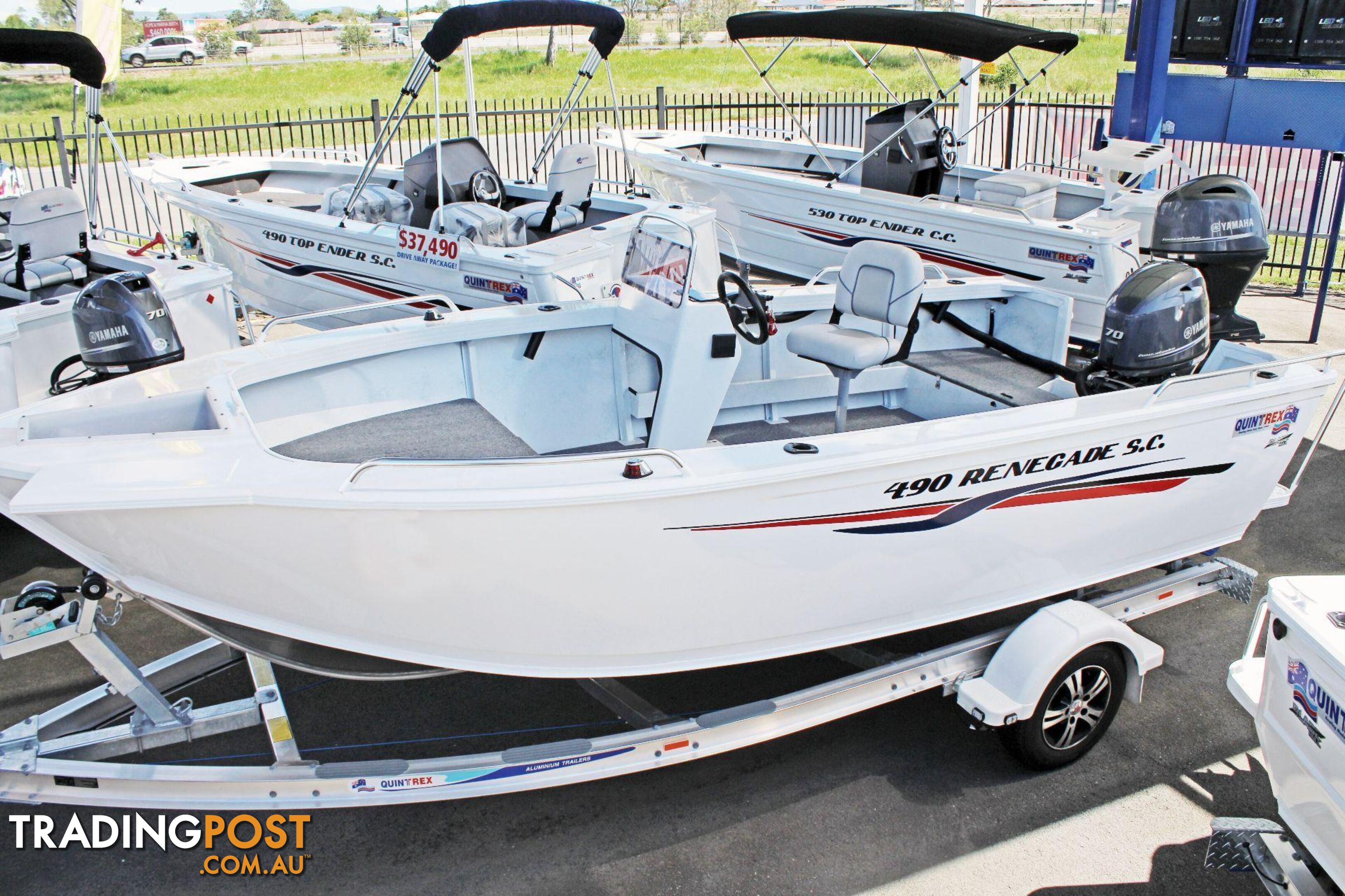 Quintrex 490 Renegade PRO SC(Side Console) + Yamaha F90hp 4-Stroke - PRO Pack for sale online prices