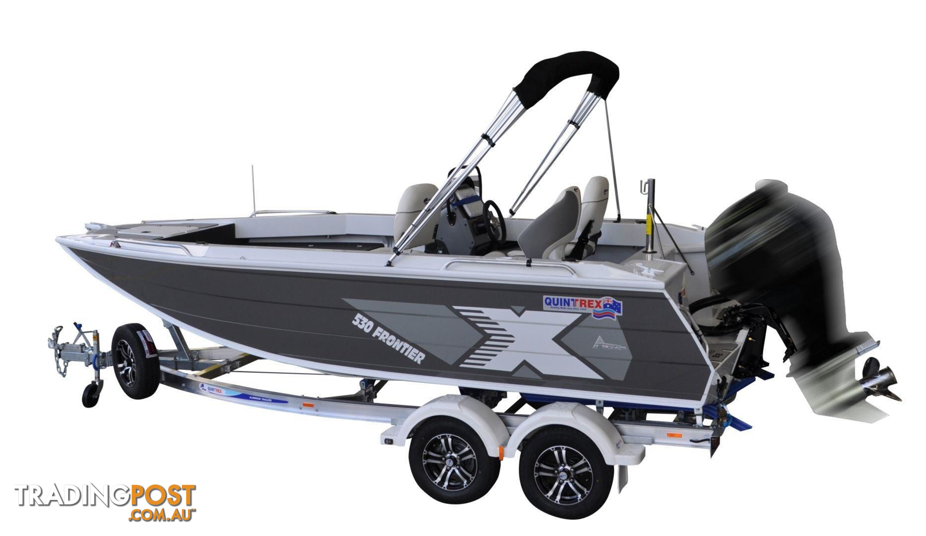 Quintrex 530 Frontier PRO SC + Yamaha F130hp 4-Stroke - PRO Pack for sale online prices