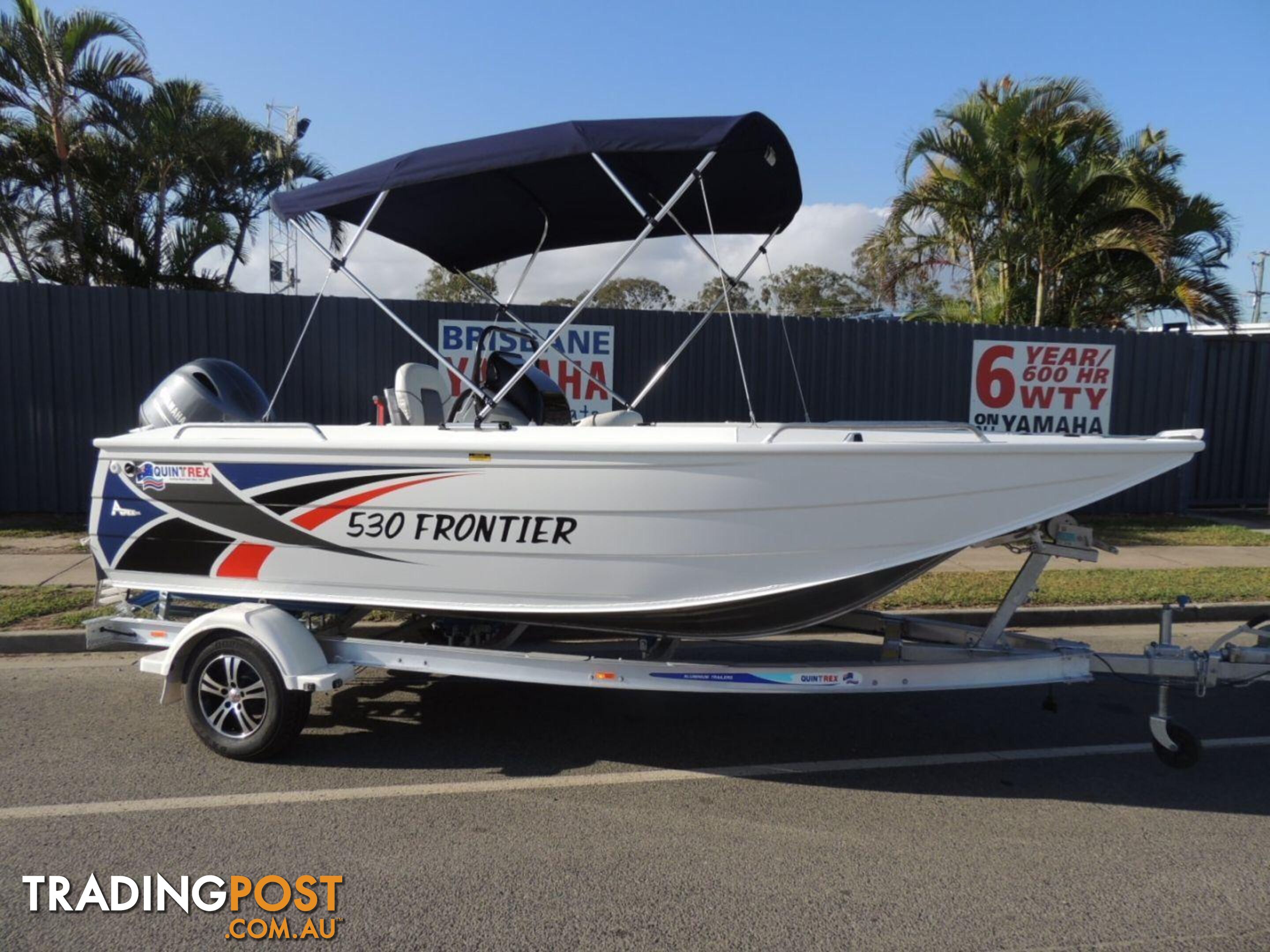 Quintrex 530 Frontier PRO SC + Yamaha F130hp 4-Stroke - PRO Pack for sale online prices