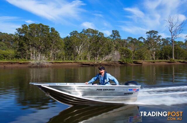 Quintrex F350 Outback Explorer + Yamaha F15hp 4-Stroke - Pack 3 for sale online prices