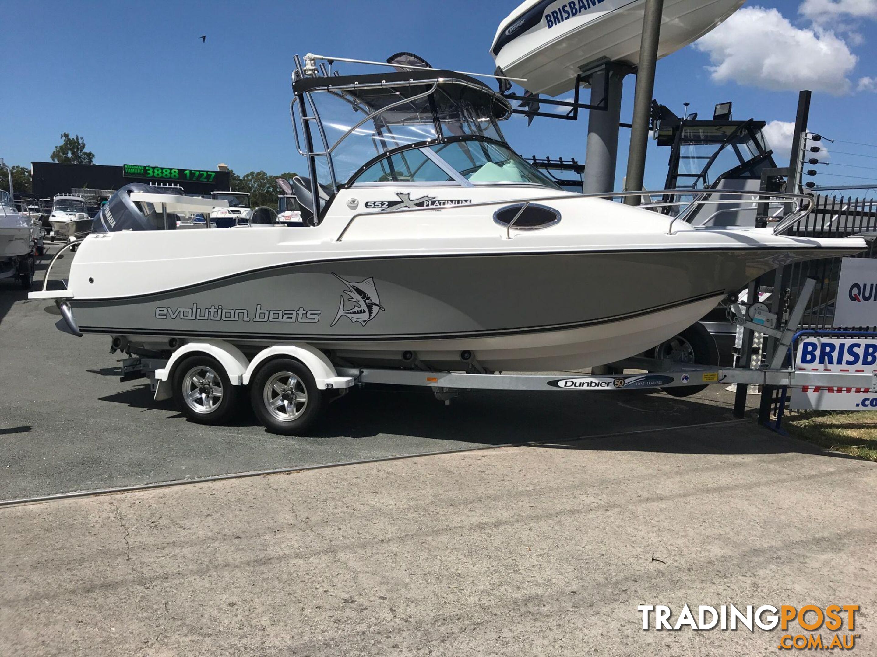 NEW 2024 EVOLUTION 552 PLATINUM FITTED WITH A YAMAHA F150 FOURSTROKE