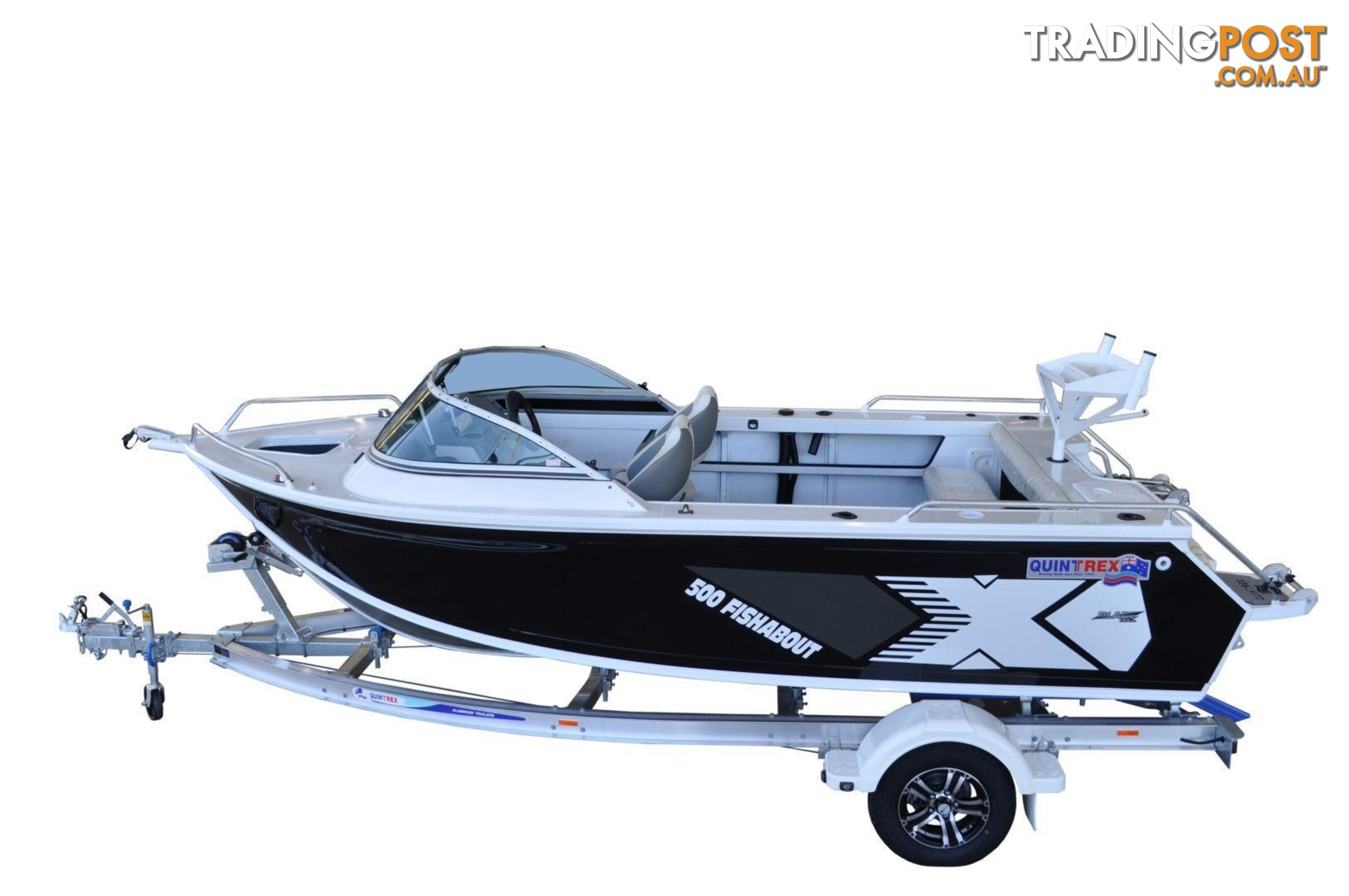 Quintrex 500 Fishabout + Yamaha F75HP 4-Stroke - Pack 1 for sale online prices