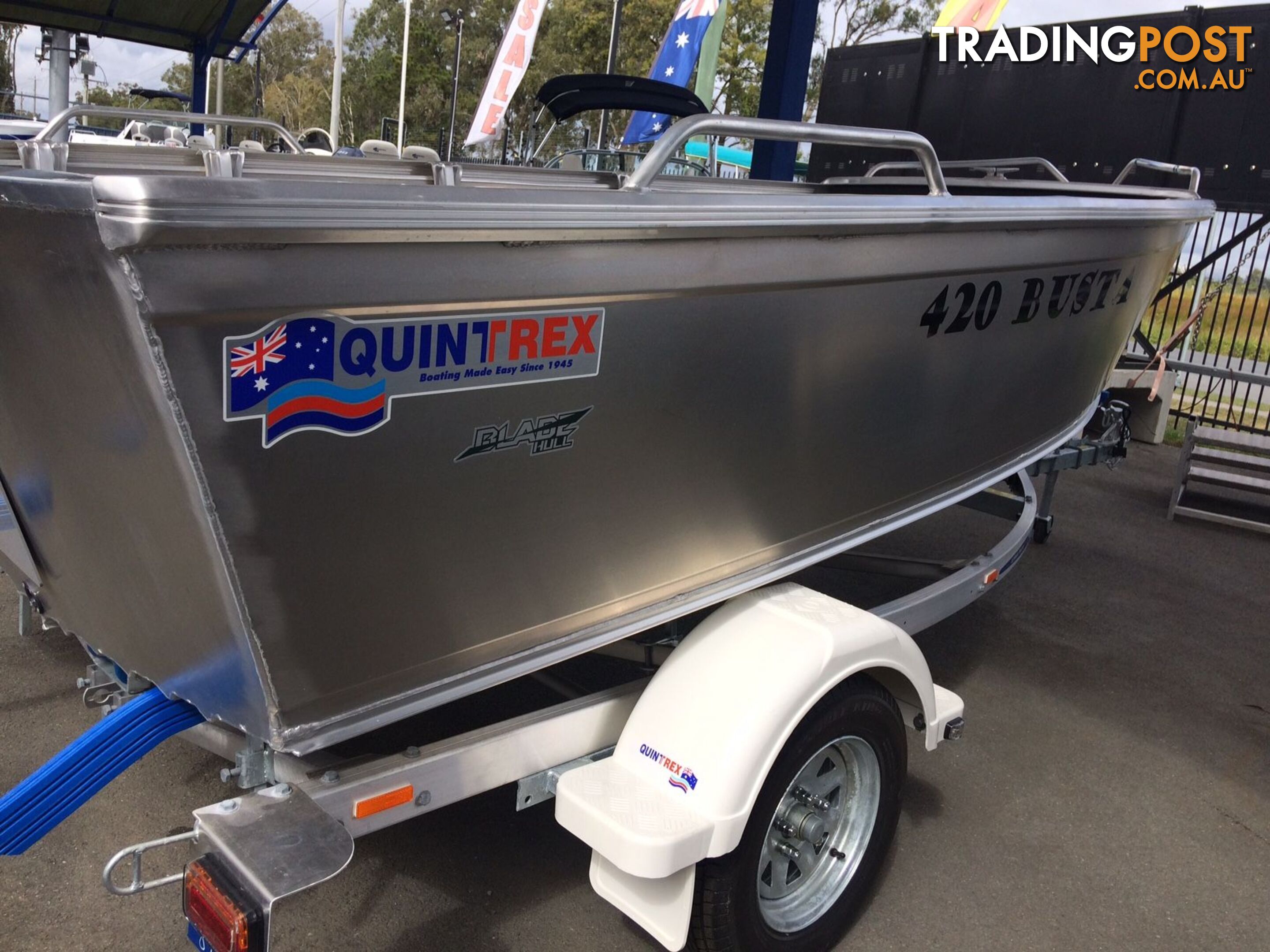 QUINTREX 420 BUSTA WITH YAMAHA 40HP FOURSTROKE FOR SALE