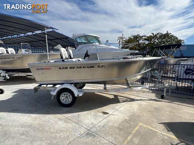 Quintrex 420 Renegade SC + Yamaha F50HP - In Stock Now