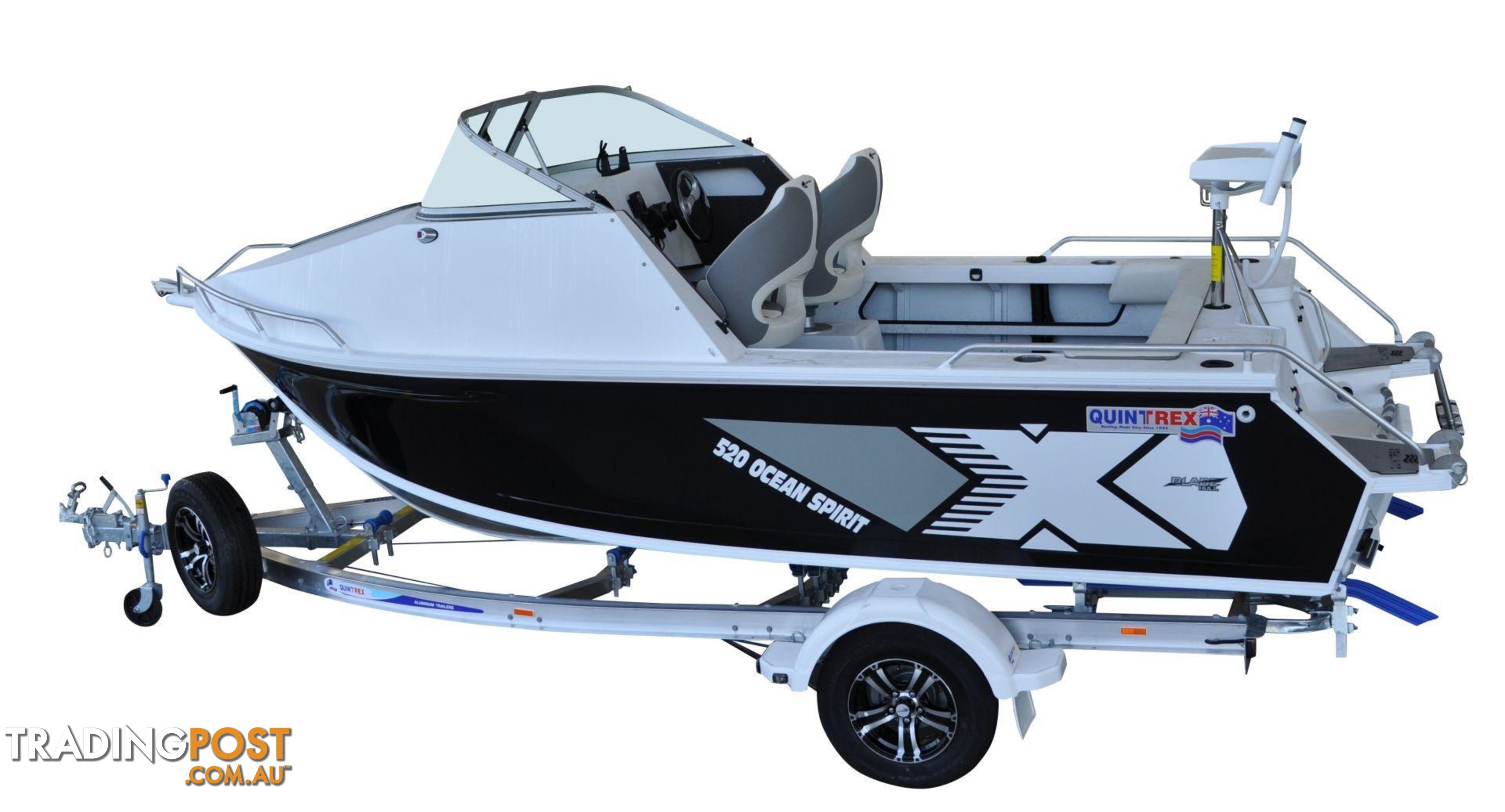 Quintrex 520 Ocean Spirit + Yamaha F90hp 4-Stroke - Pack 2 for sale online prices