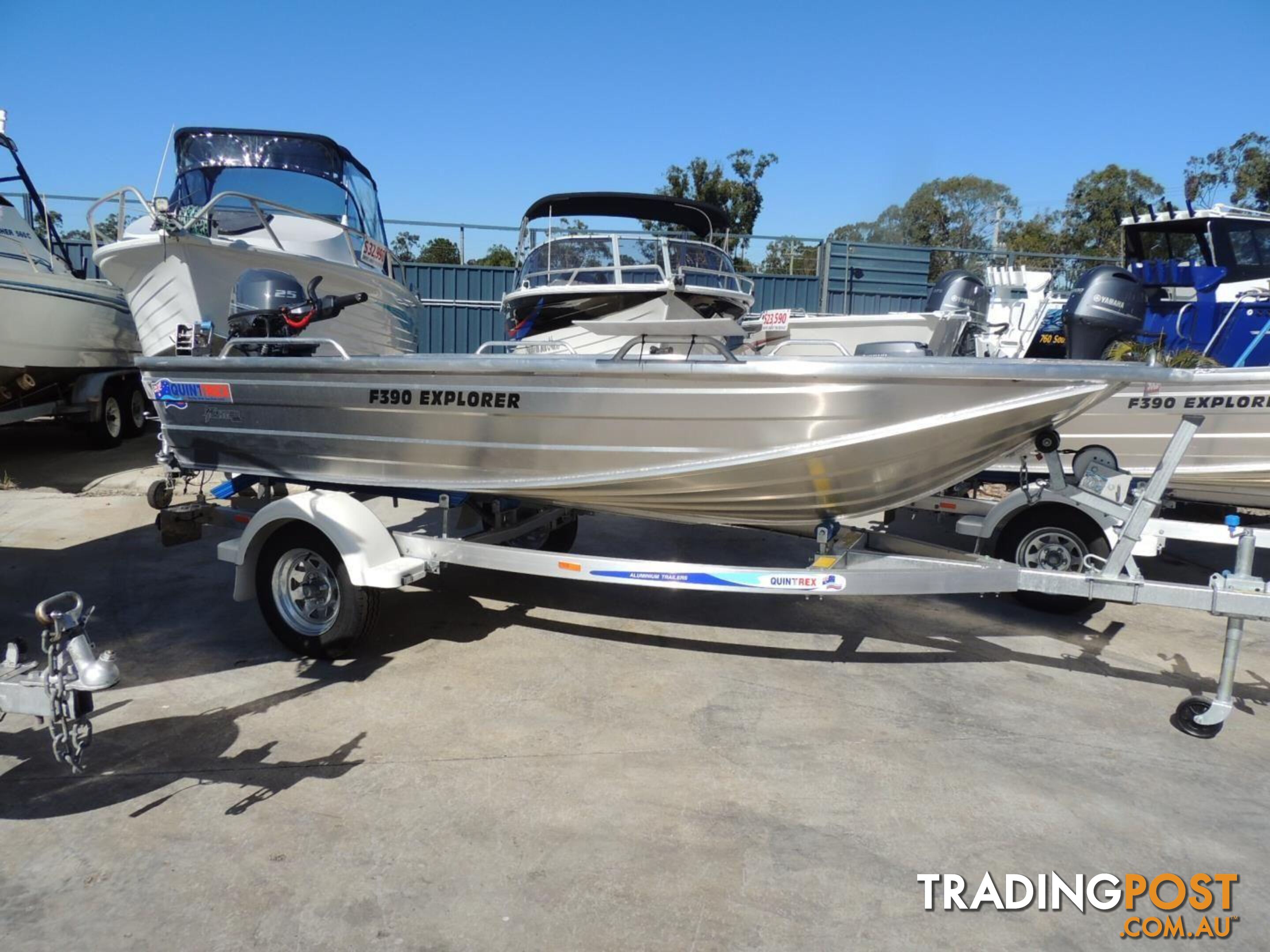 Quintrex F390 Explorer + Yamaha F25hp 4-Stroke - Pack 3 for sale online prices