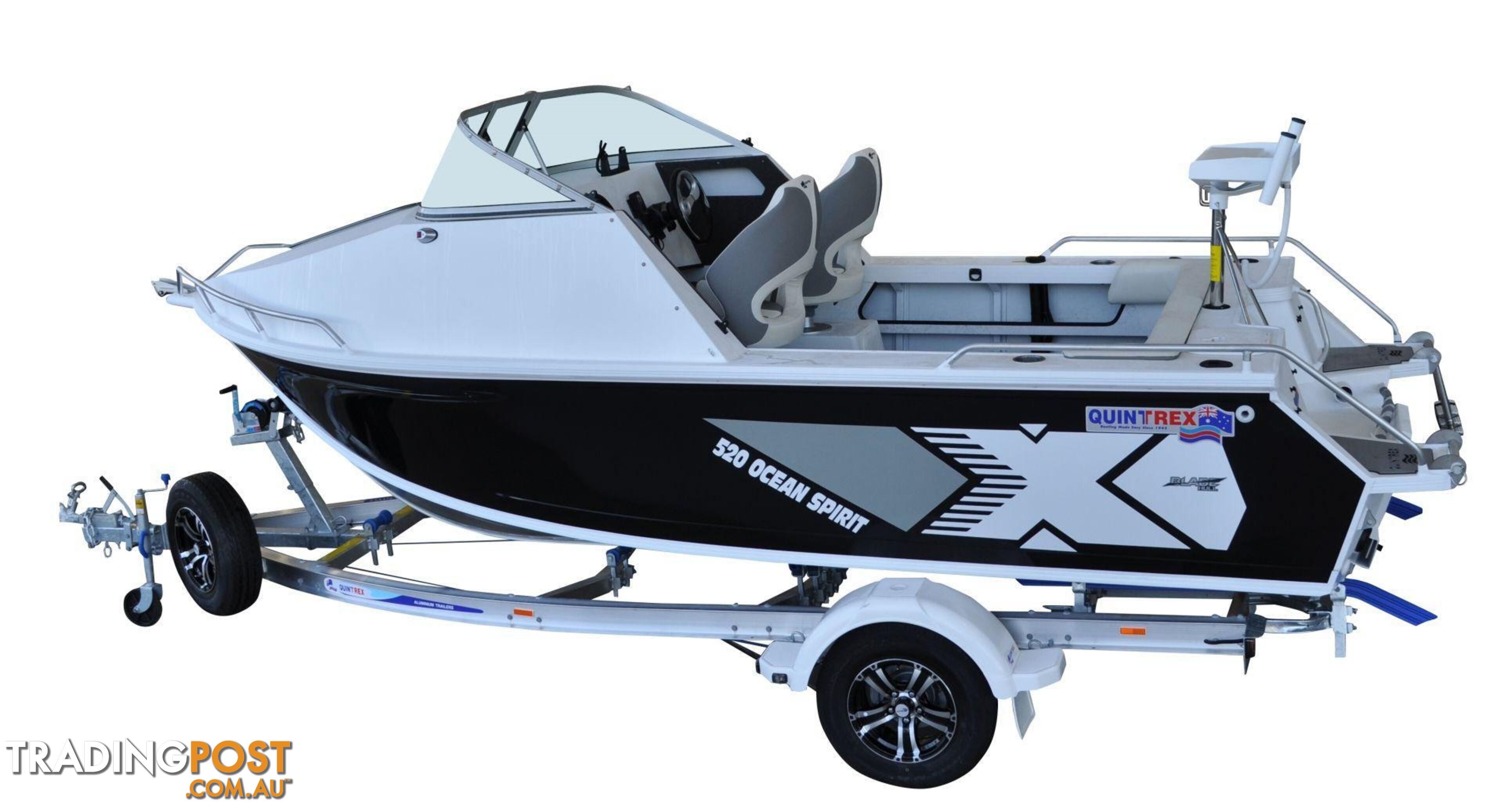 Quintrex 520 Ocean Spirit + Yamaha F90hp 4-Stroke - Pack 1 for sale online prices