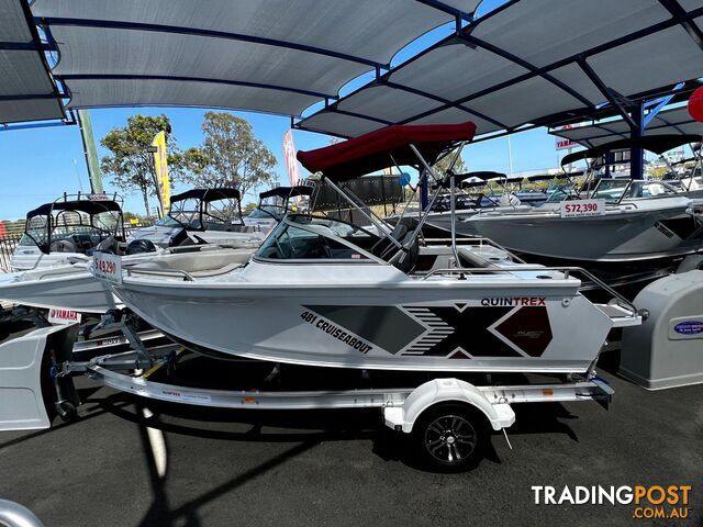 Quintrex 481 Cruiseabout + Yamaha F70hp 4-Stroke - STOCK BOAT for sale online prices