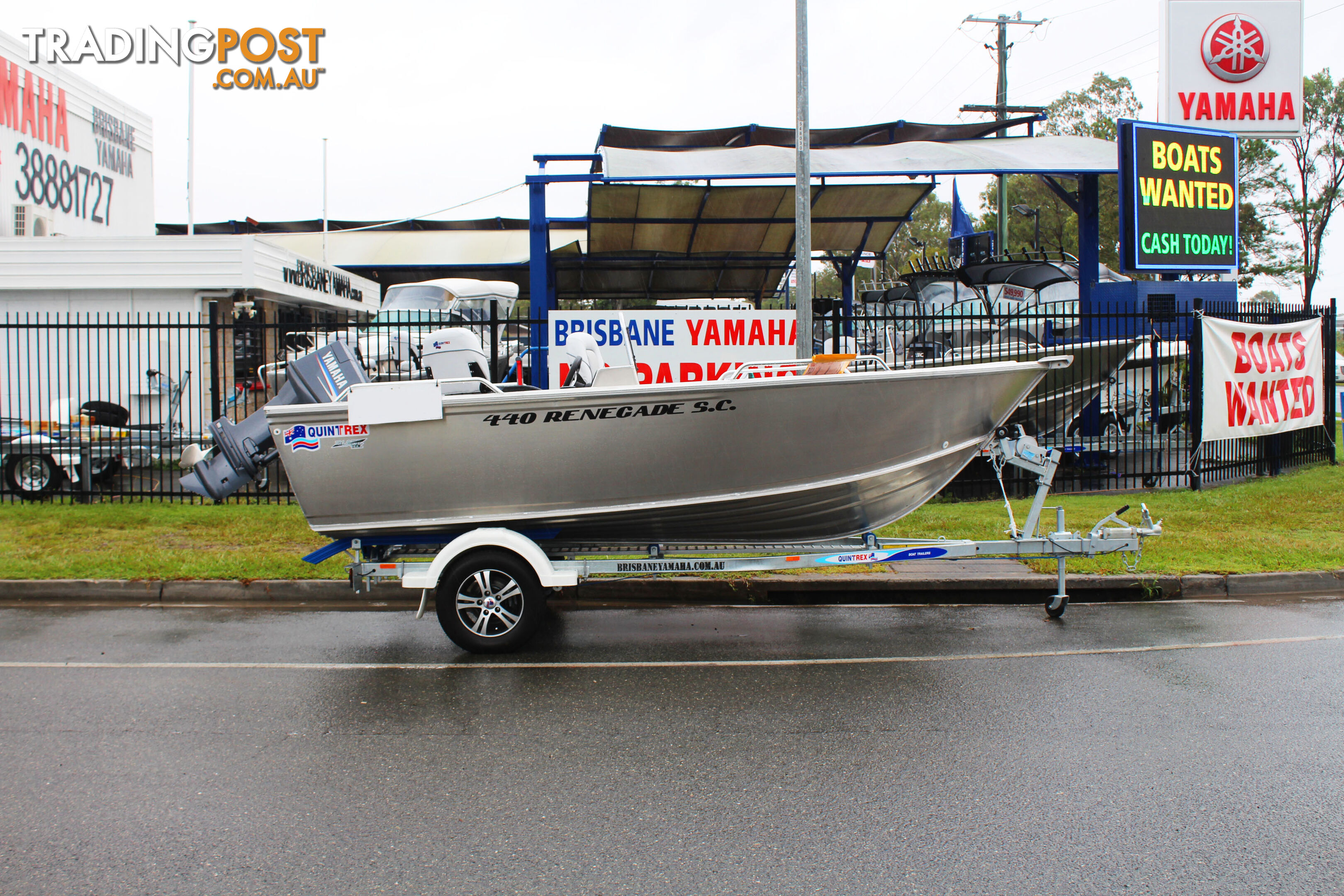 Quintrex 440 Renegade PRO SC(Side Console) + Yamaha F60hp 4-stroke - PRO Pack for sale online prices