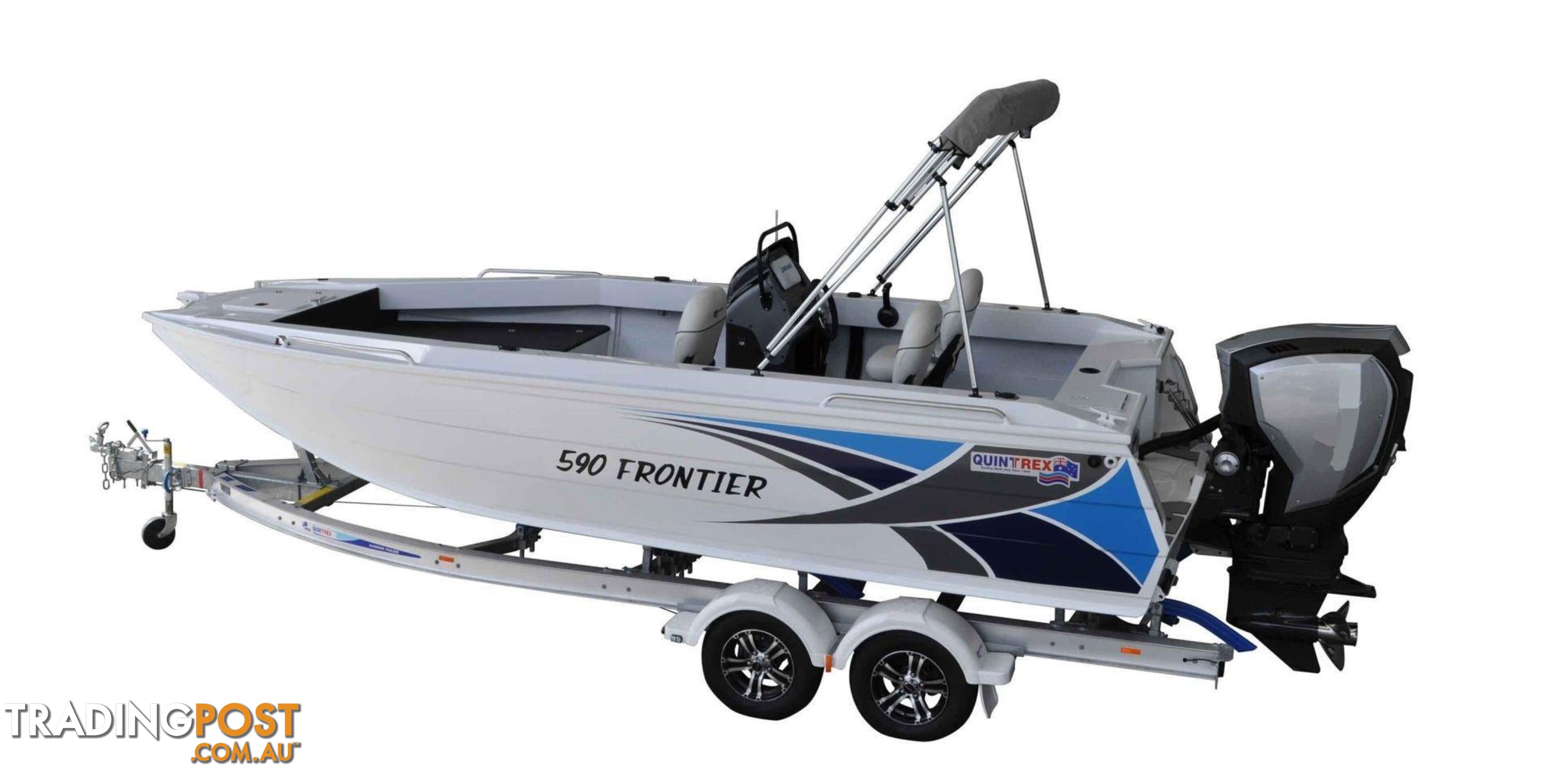 Quintrex 590 Frontier SC + Yamaha F130hp 4-Stroke - Pack 1 for sale online prices