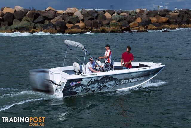 Quintrex 590 Frontier SC + Yamaha F130hp 4-Stroke - Pack 1 for sale online prices