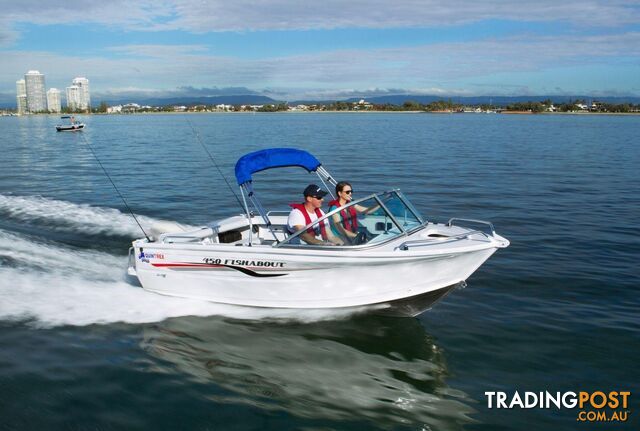 Quintrex 450 Fishabout + Yamaha F60hp 4-Stroke - Pack 2 for sale online prices