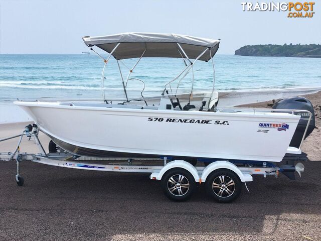 Quintrex 570 Renegade SC(Side Console) + Yamaha F130hp 4-Stroke - Pack 3 for sale online prices