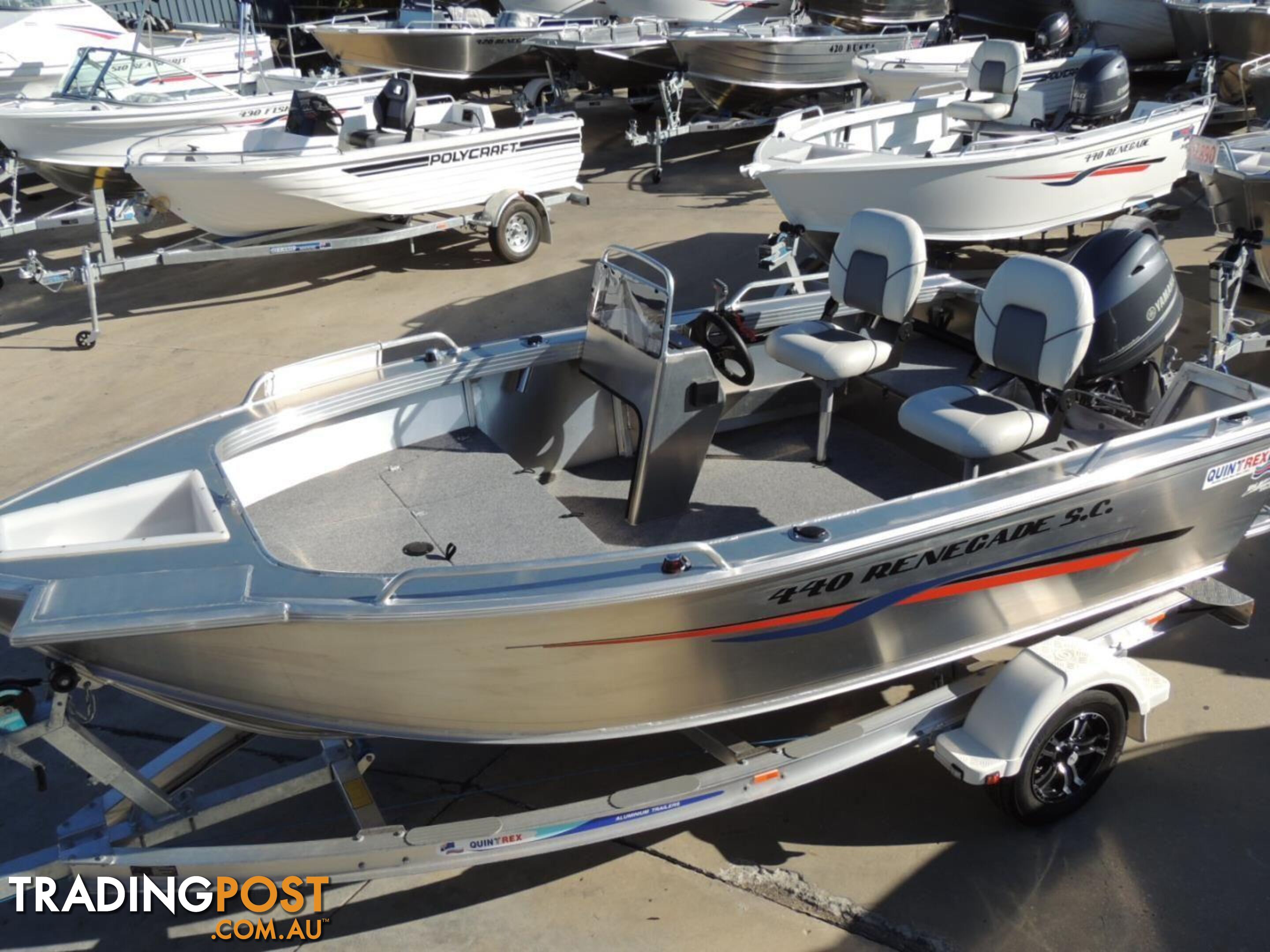 Quintrex 440 Renegade SC(Side Console) + Yamaha F60hp 4-stroke - Pack 2 for sale online prices