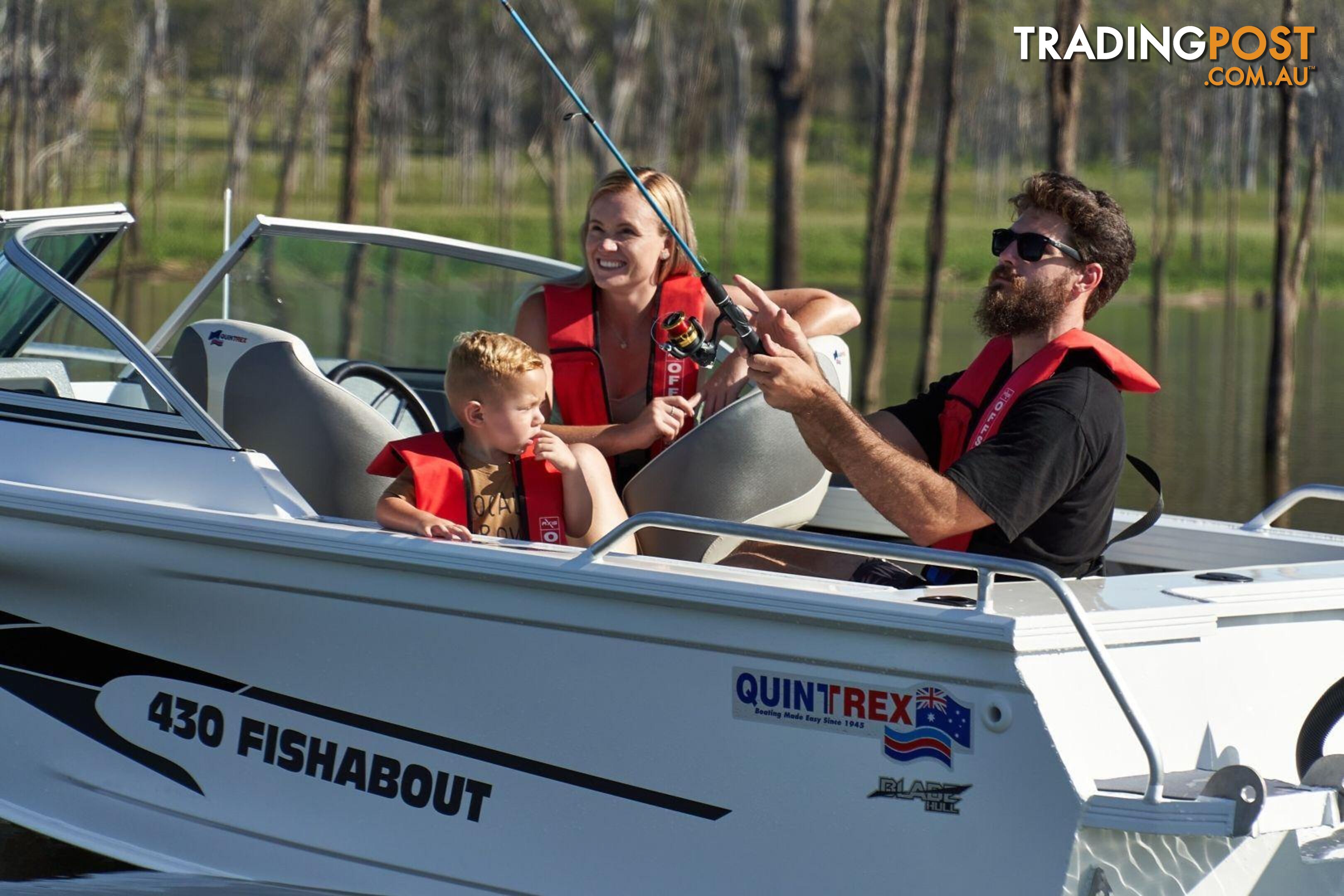 Quintrex 430 Fishabout + Yamaha F60hp 4-Stroke - Pack 2 for sale online prices