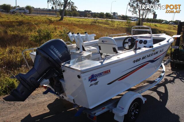 Quintrex 460 Renegade PRO SC(Side Console) + Yamaha F75hp 4-Stroke - PRO Pack for sale online prices