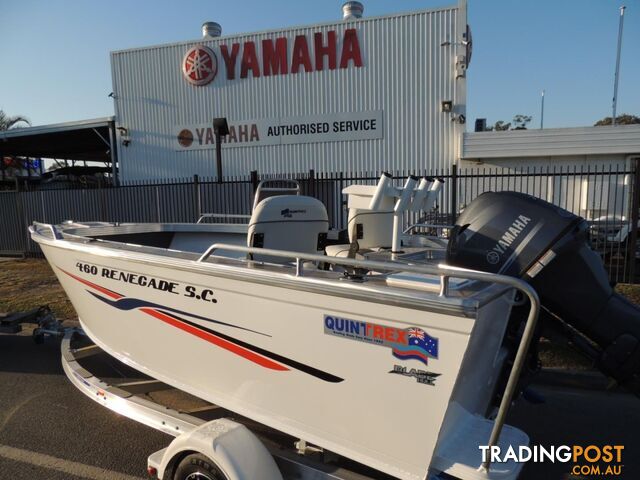 Quintrex 460 Renegade PRO SC(Side Console) + Yamaha F75hp 4-Stroke - PRO Pack for sale online prices