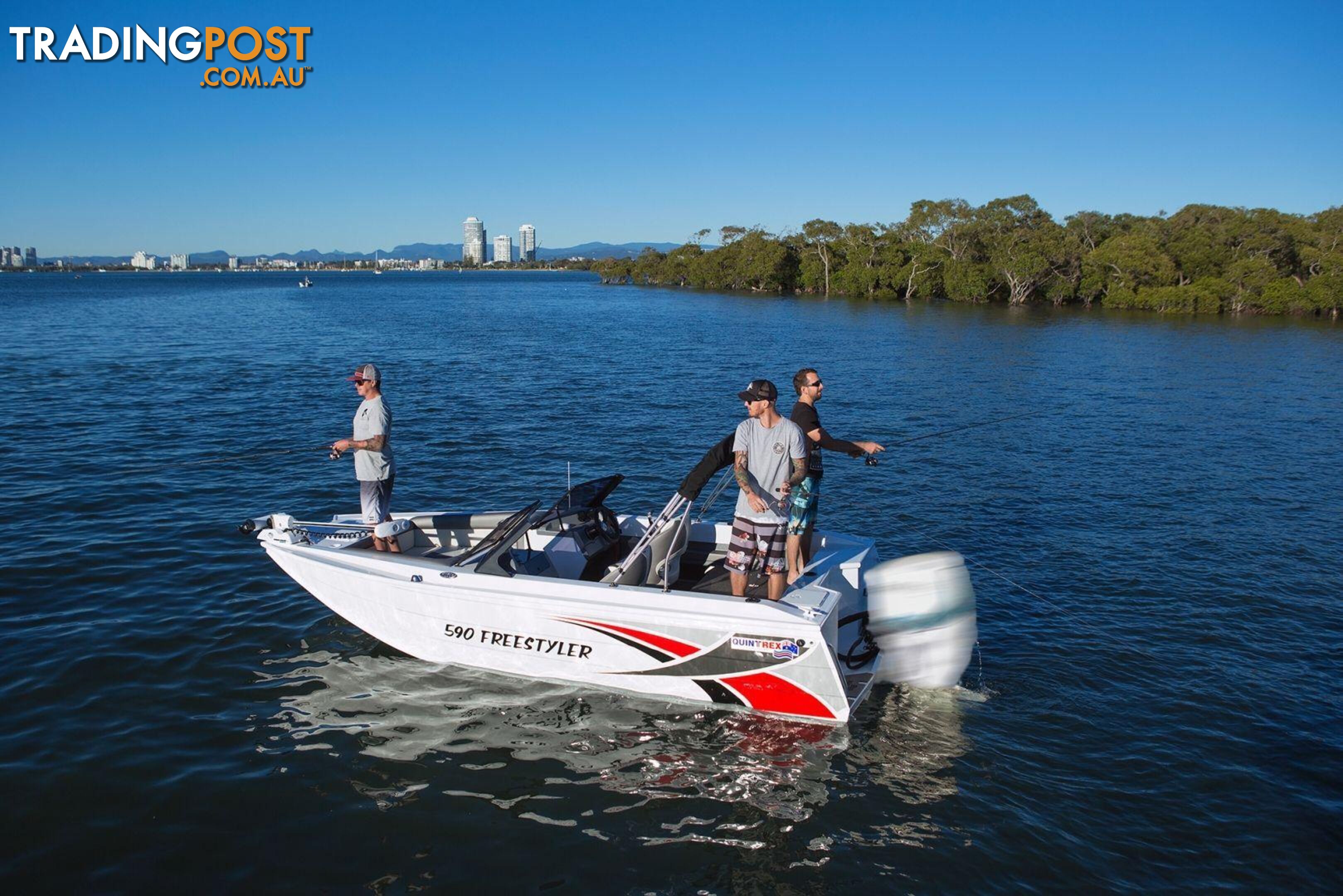 Quintrex 590 Freestyler + Yamaha F130hp 4-Stroke - Pack 1 for sale online prices