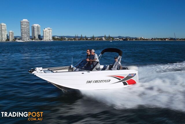 Quintrex 590 Freestyler + Yamaha F130hp 4-Stroke - Pack 1 for sale online prices