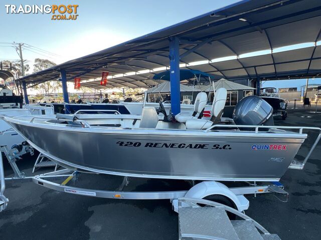 Quintrex 420 Renegade SC + Yamaha F40HP - IN STOCK NOW