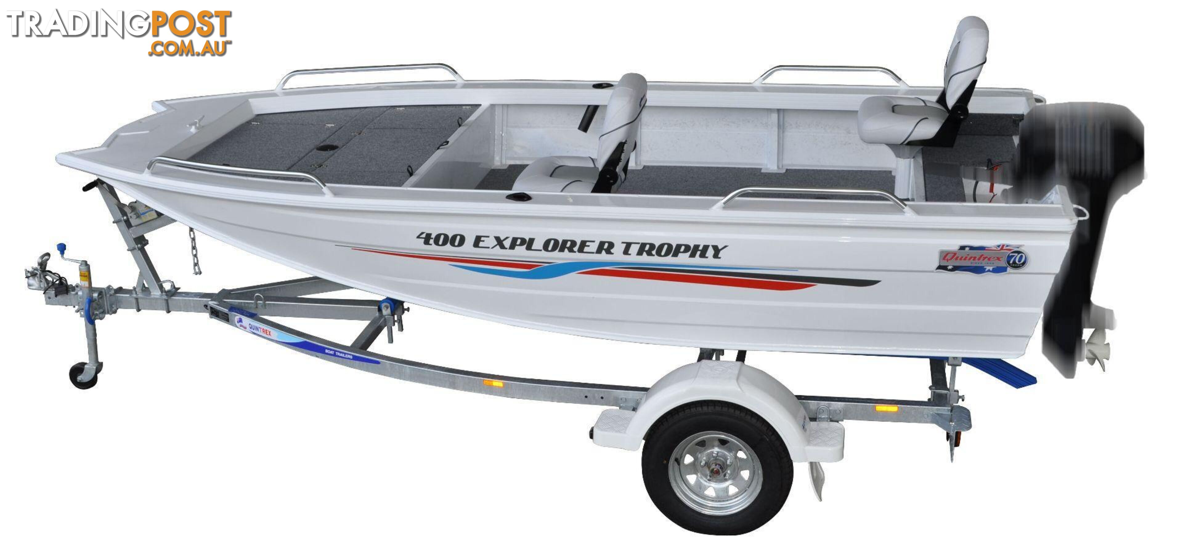 Quintrex F400 Explorer Trophy + Yamaha F40LA 4-Stroke - Pack 1 for sale online prices