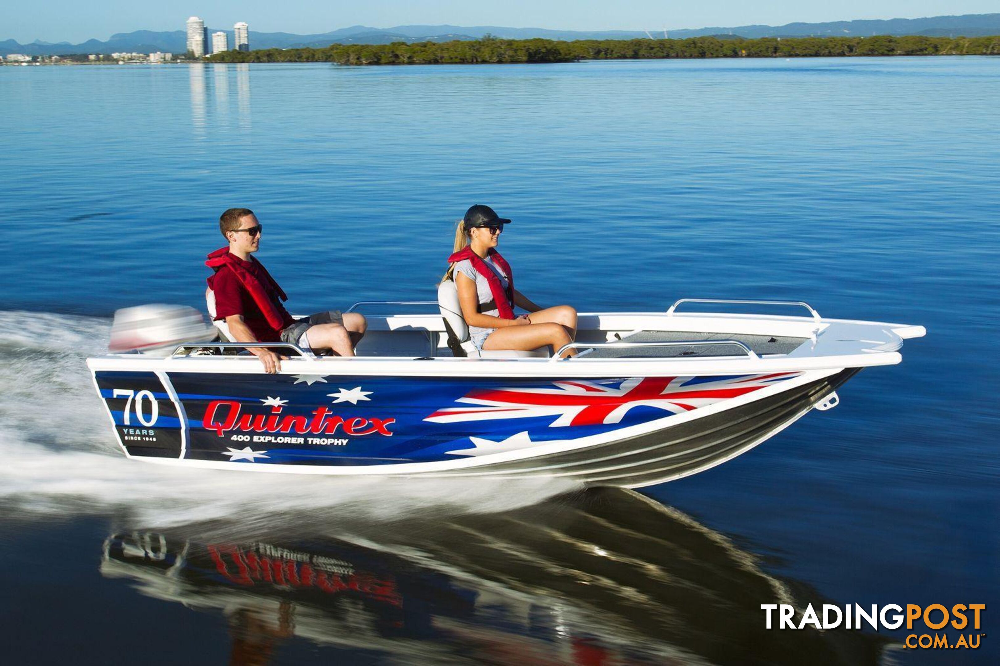 Quintrex F400 Explorer Trophy + Yamaha F40LA 4-Stroke - Pack 1 for sale online prices