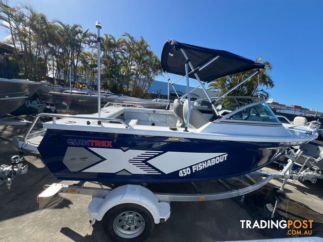 Quintrex 430 Fishabout + Yamaha F60HP - IN STOCK NOW