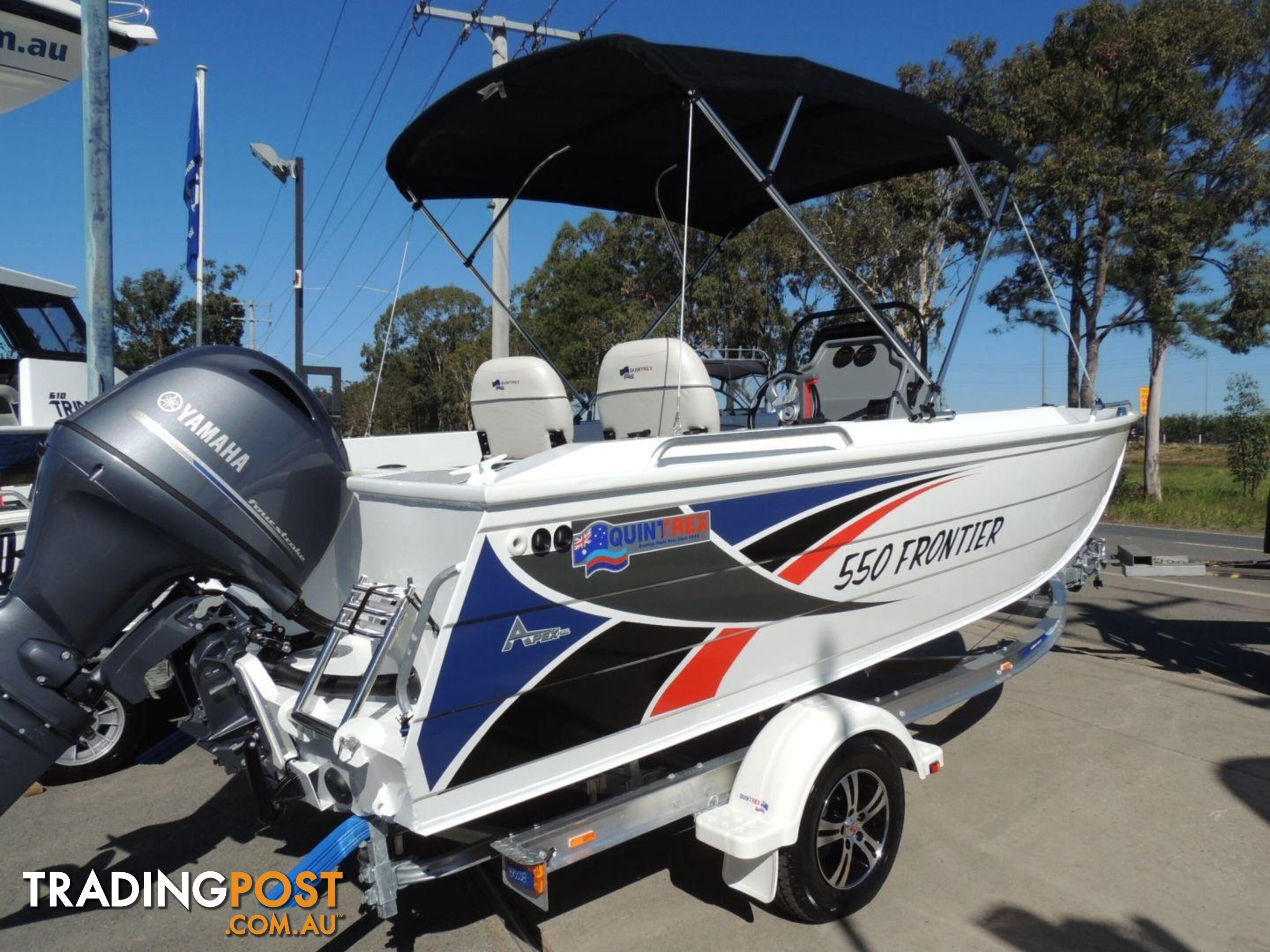 Quintrex 550 Frontier + Yamaha F115hp 4-Stroke - Pack 2 for sale online prices