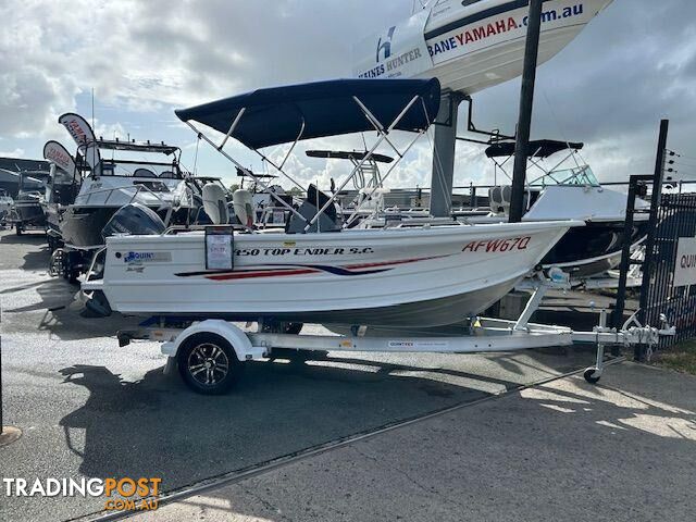 USED 2019 QUINTREX 450 TOPENDER WITH YAMAHA F70 FOR SALE