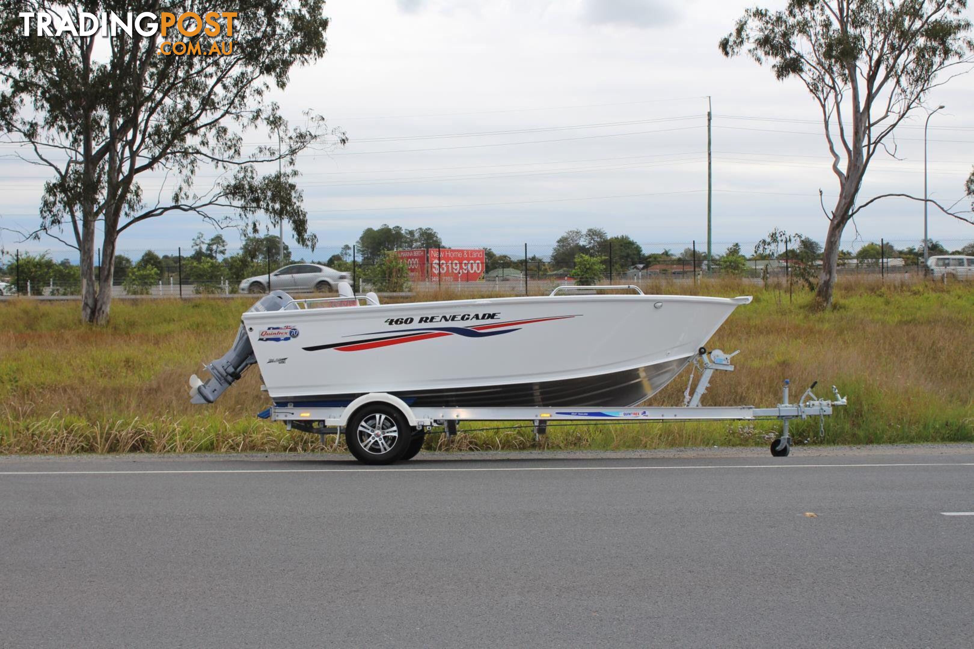 Quintrex 460 Renegade PRO TS(Tiller Steer) + Yamaha F75hp 4-Stroke - PRO Pack for sale online prices