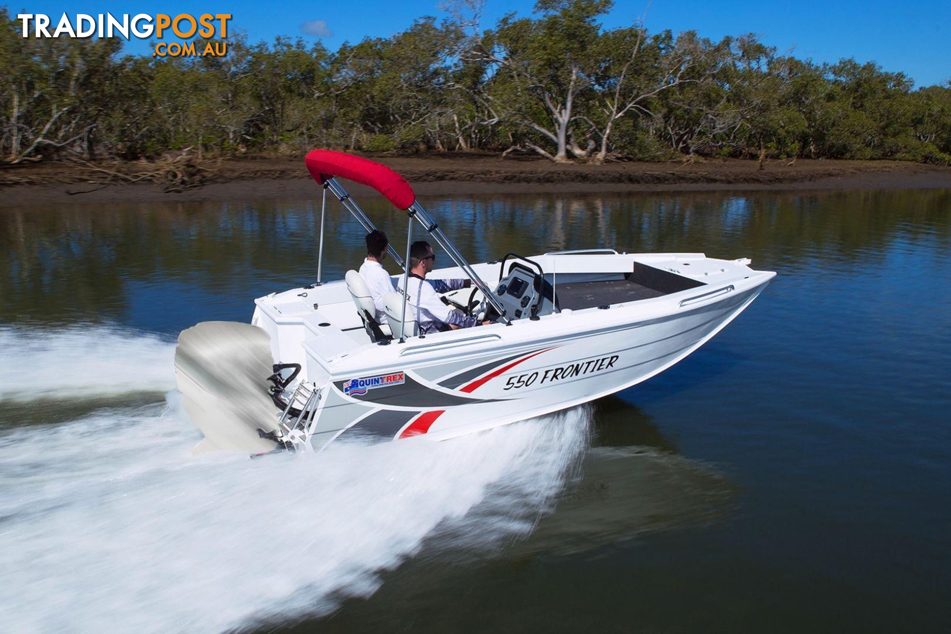 Quintrex 550 Frontier + Yamaha F130hp 4-Stroke - Pack 3 for sale online prices