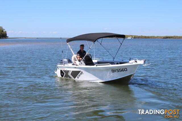 Quintrex 500 Top Ender is the entry level  our pack 3 powered by 90 Hp Yamaha