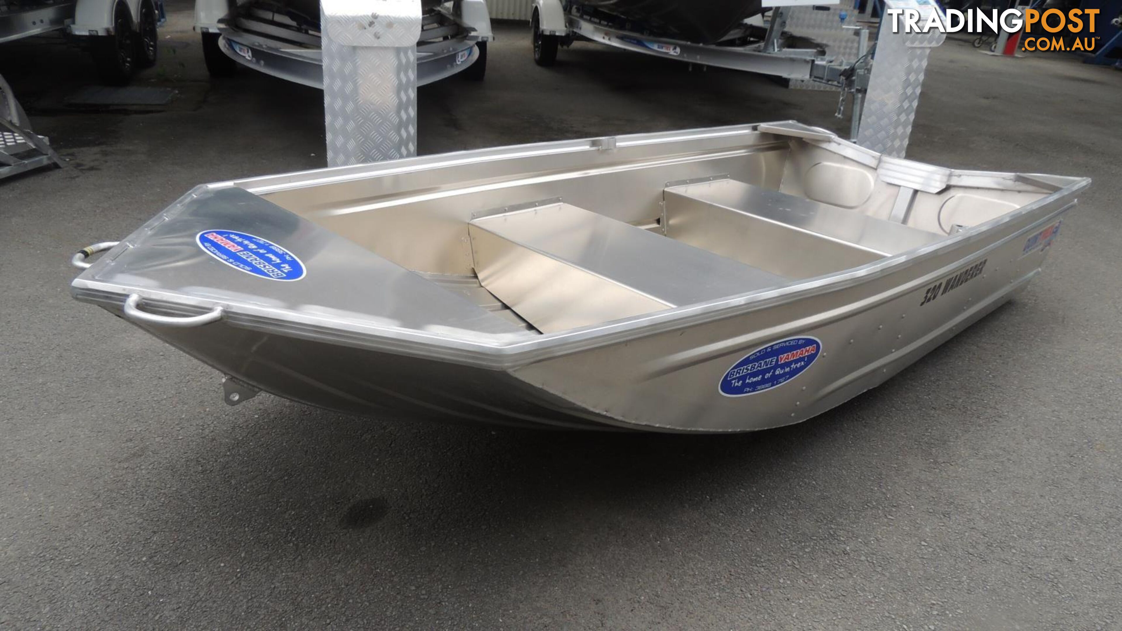 320 Quintrex Wanderer Car Topper with Yamaha F6hp 4-Stroke