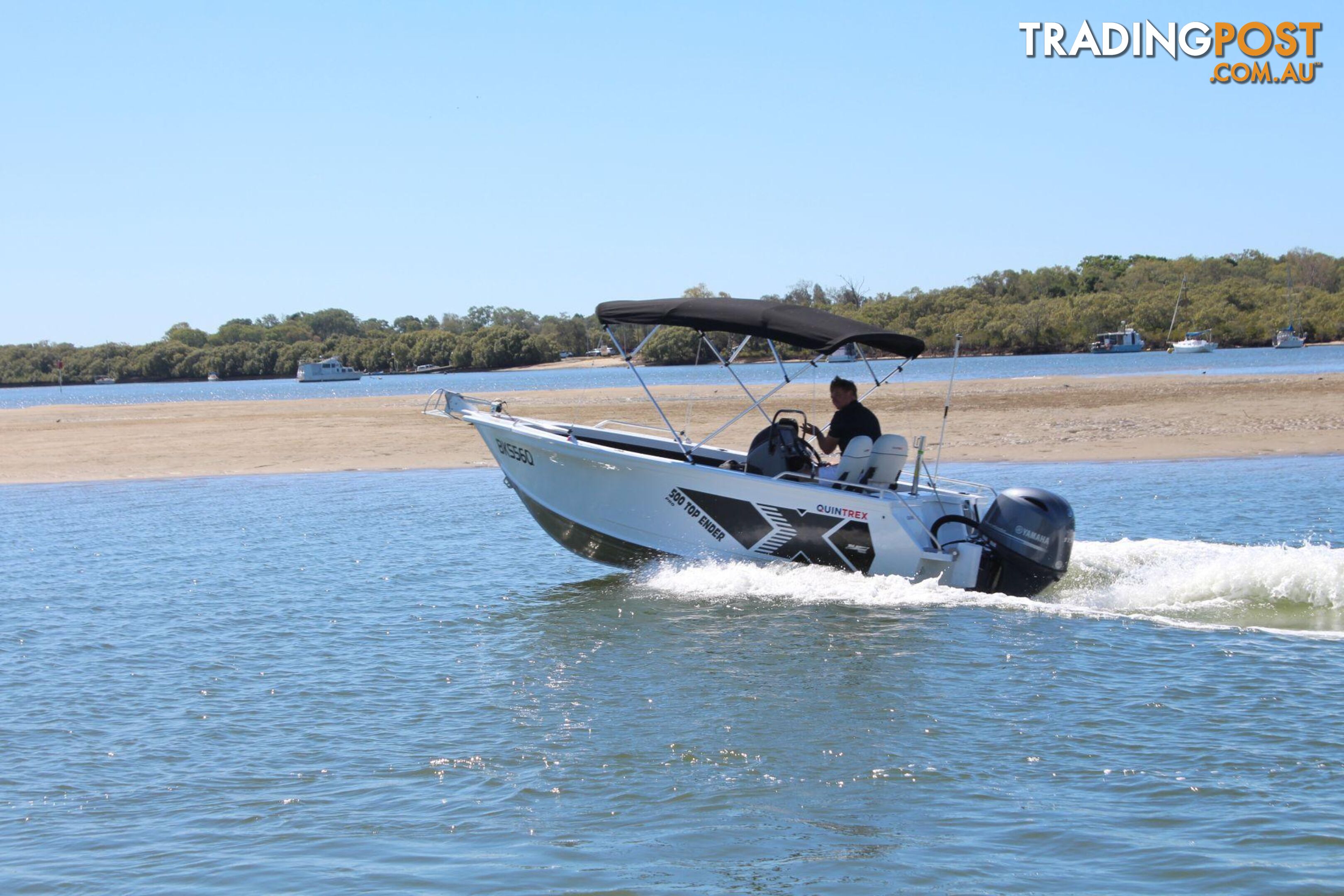 Quintrex 500 Top Ender is the entry level  our pack 1 powered by 90 Hp Yamaha