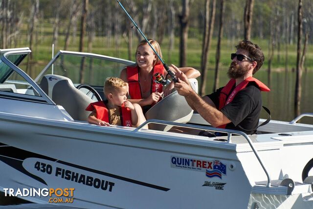 Quintrex 430 Fishabout + Yamaha F60hp 4-Stroke - Pack 3 for sale online prices