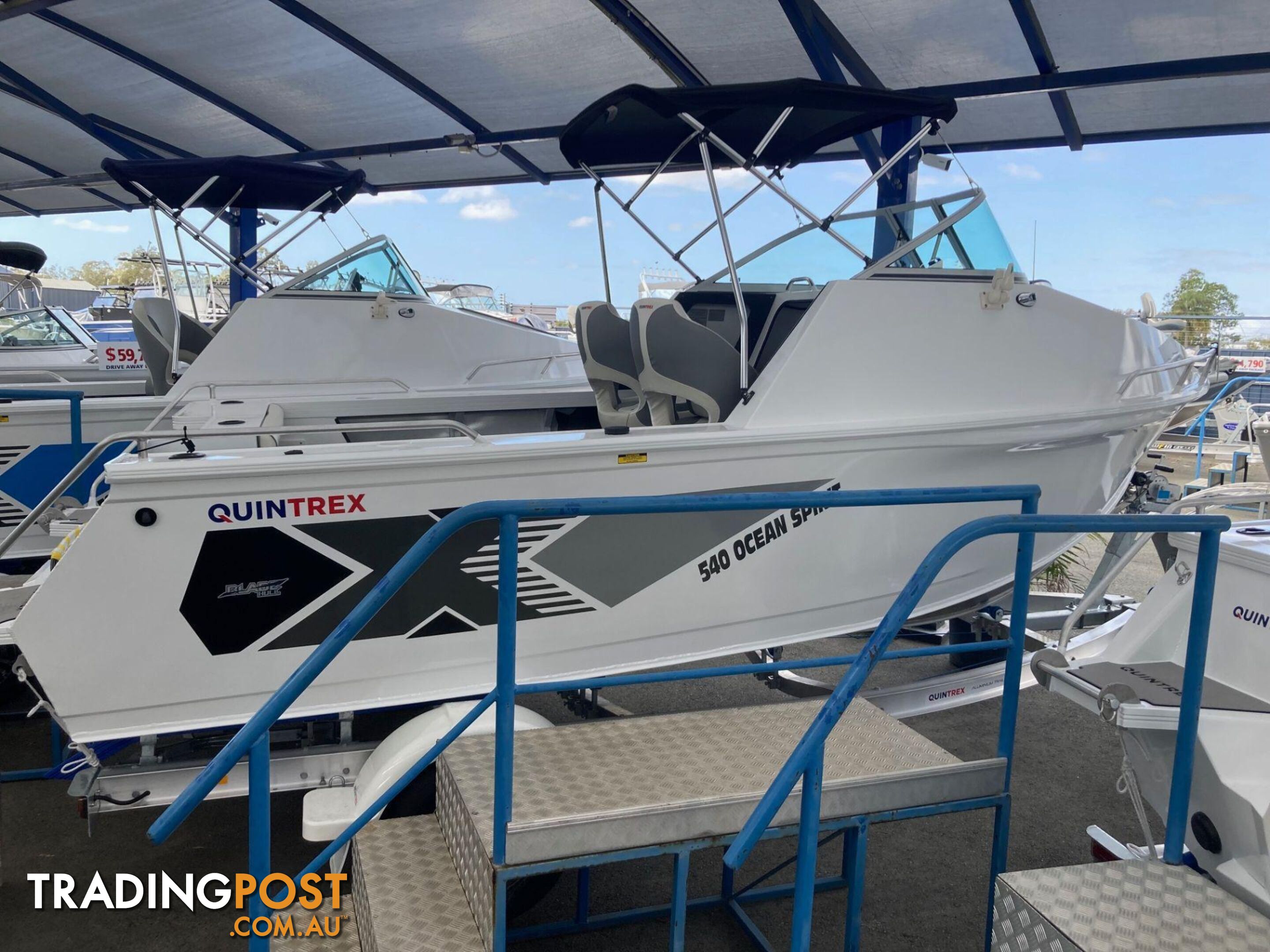 In Stock Now !  This Quintrex 540 OCEAN SPIRIT Our Stock Boat Package F130 Hp